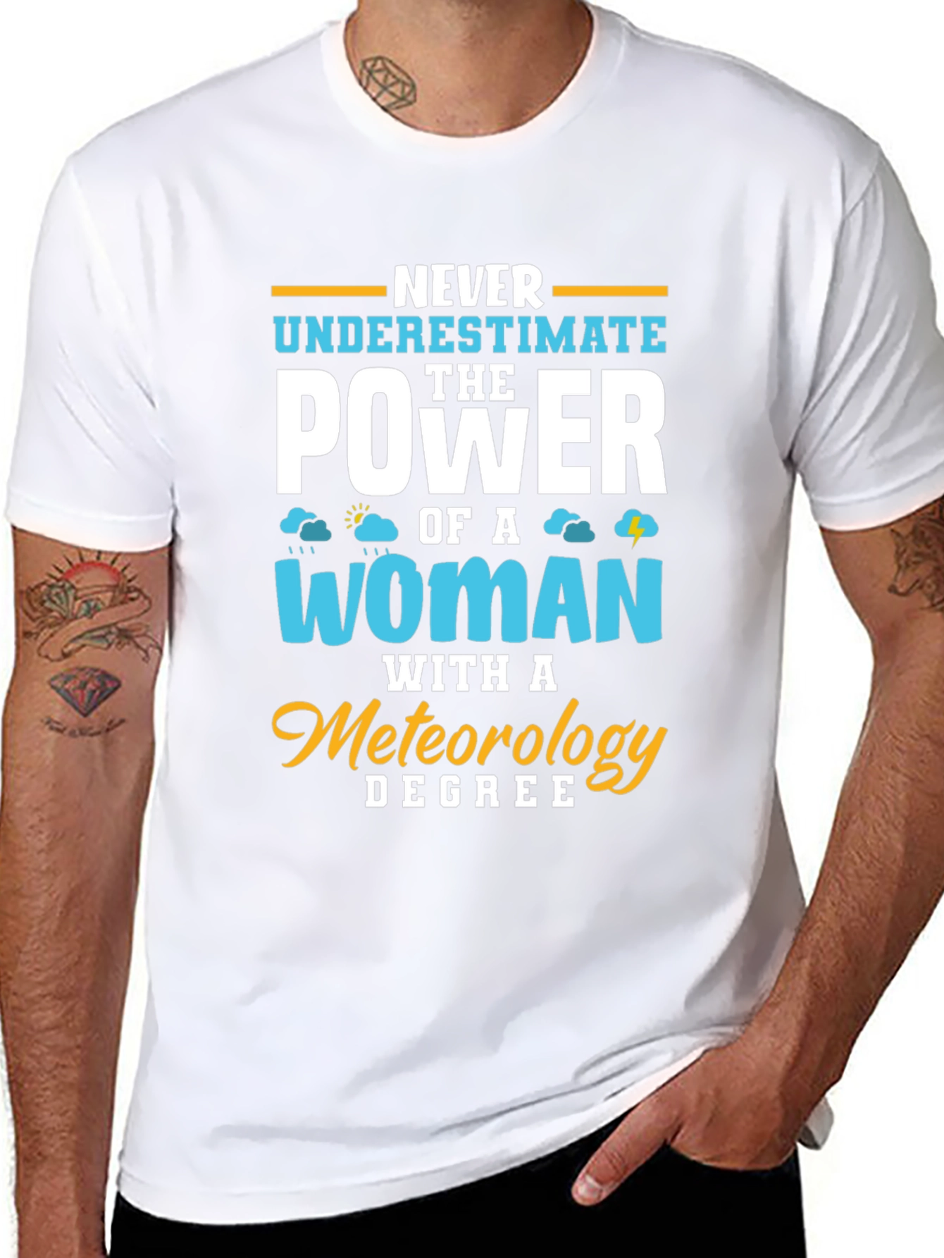 Meteorology Woman Power T-Shirt Funny Weather Gift