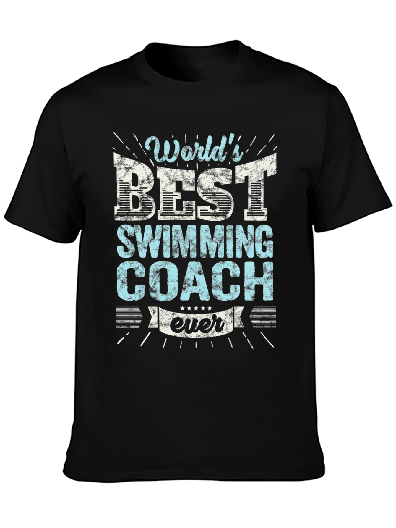 Worlds Best Swimming Coach Ever Graphic T-Shirt