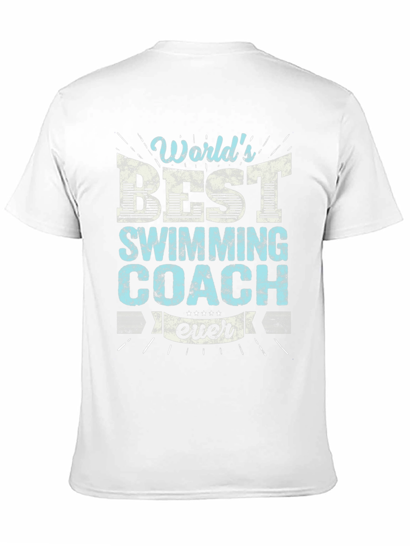 Worlds Best Swimming Coach Ever Graphic T-Shirt
