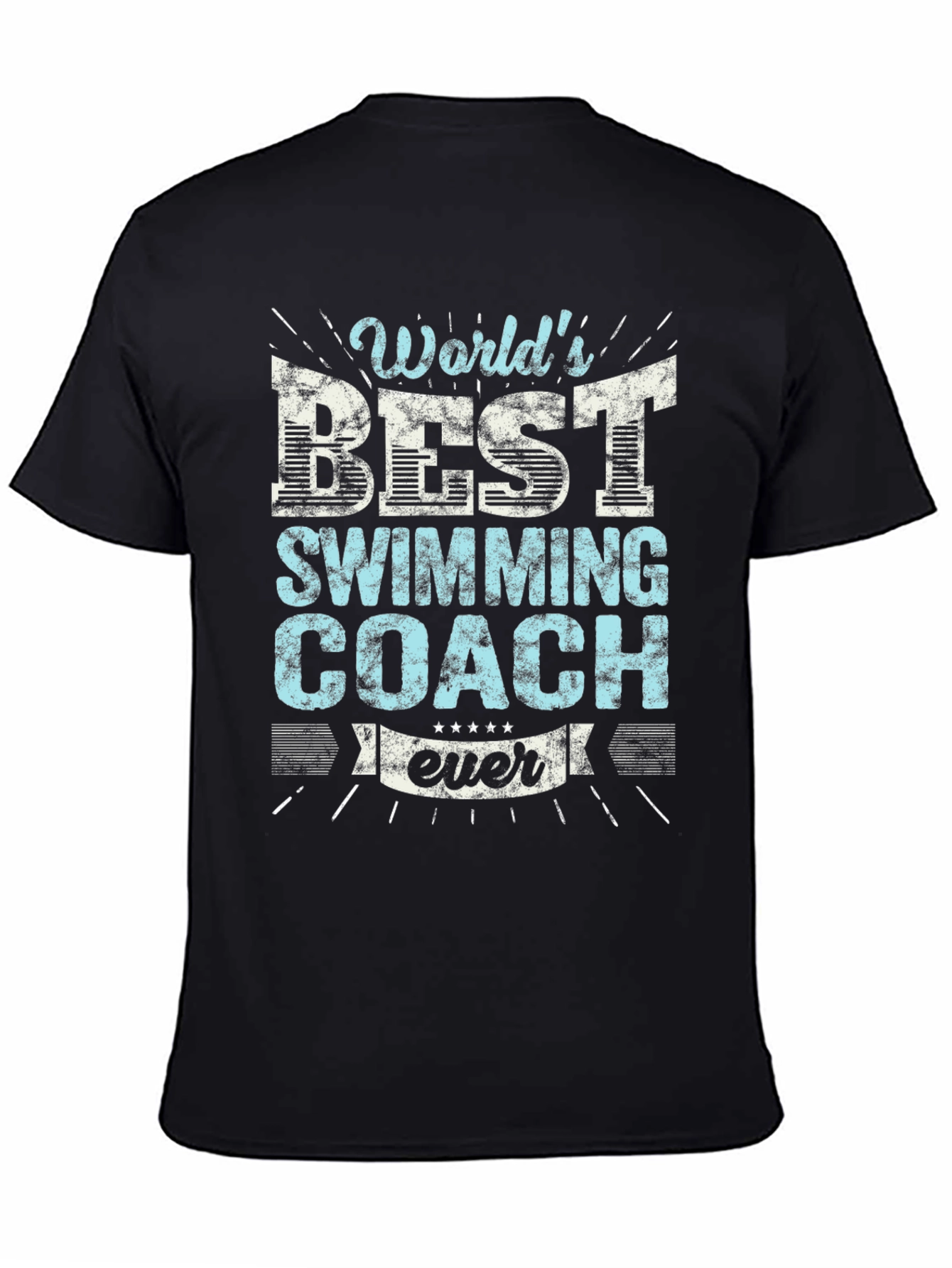 Worlds Best Swimming Coach Ever Graphic T-Shirt