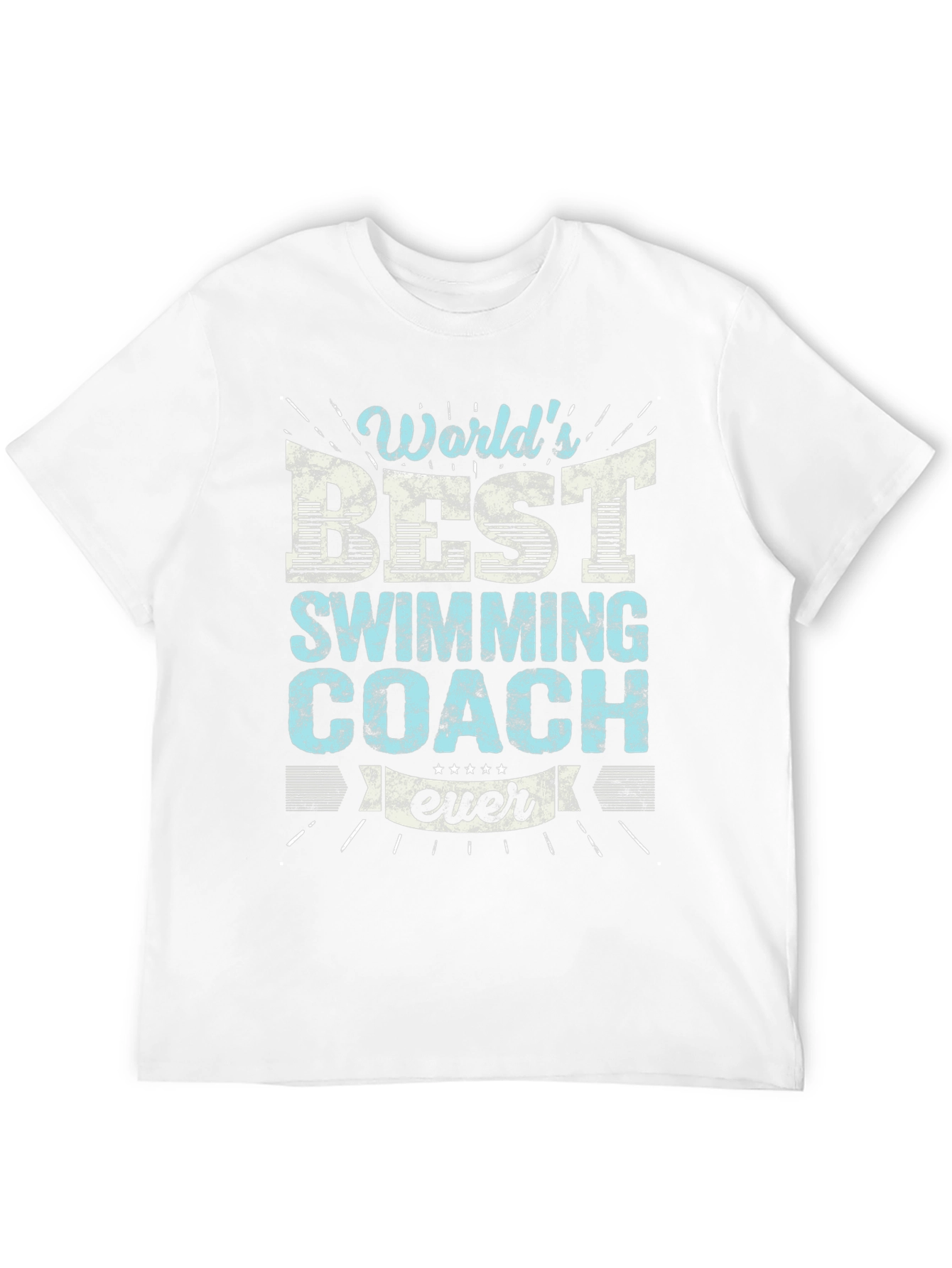 Worlds Best Swimming Coach Ever Graphic T-Shirt