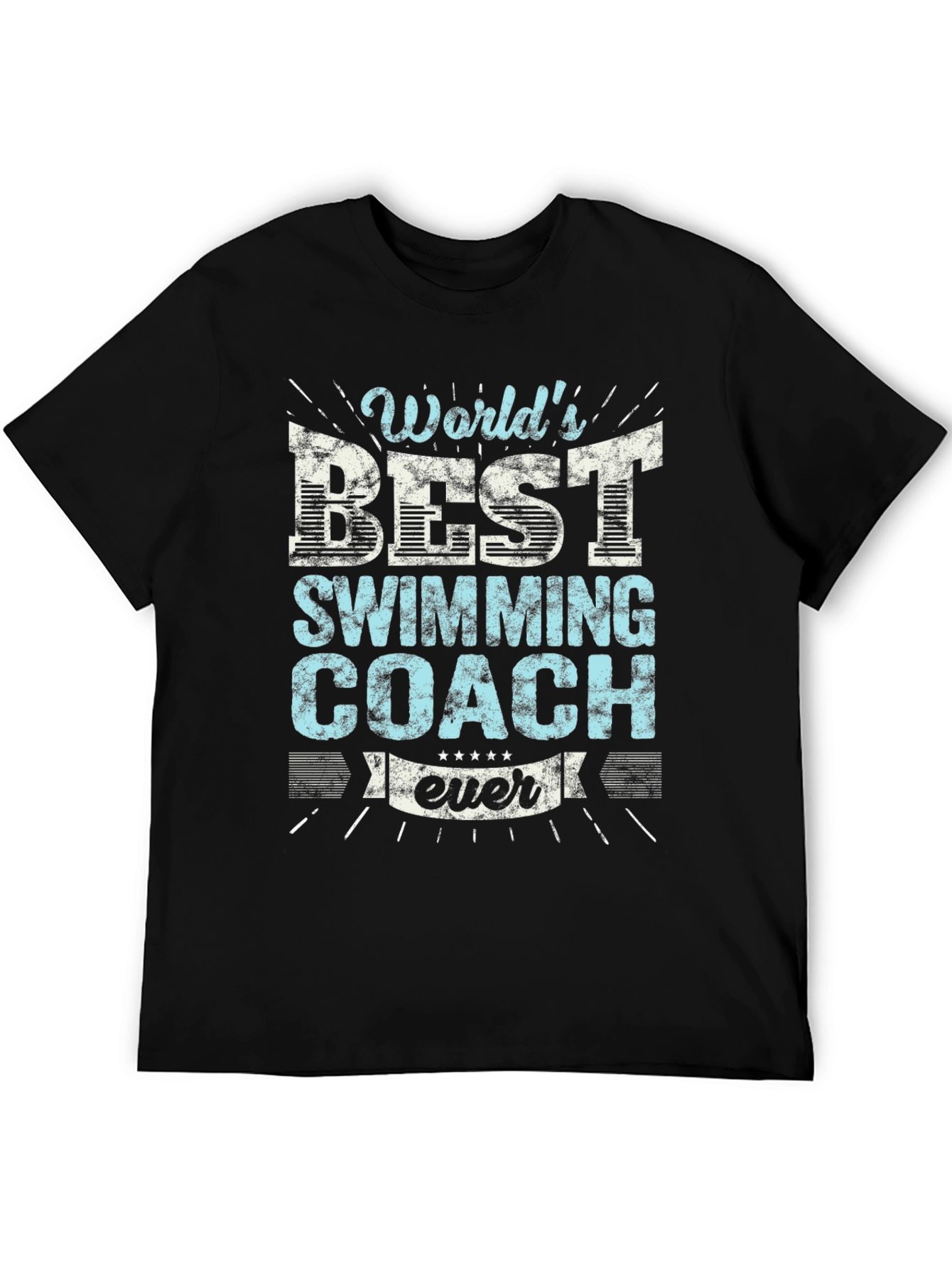 Worlds Best Swimming Coach Ever Graphic T-Shirt