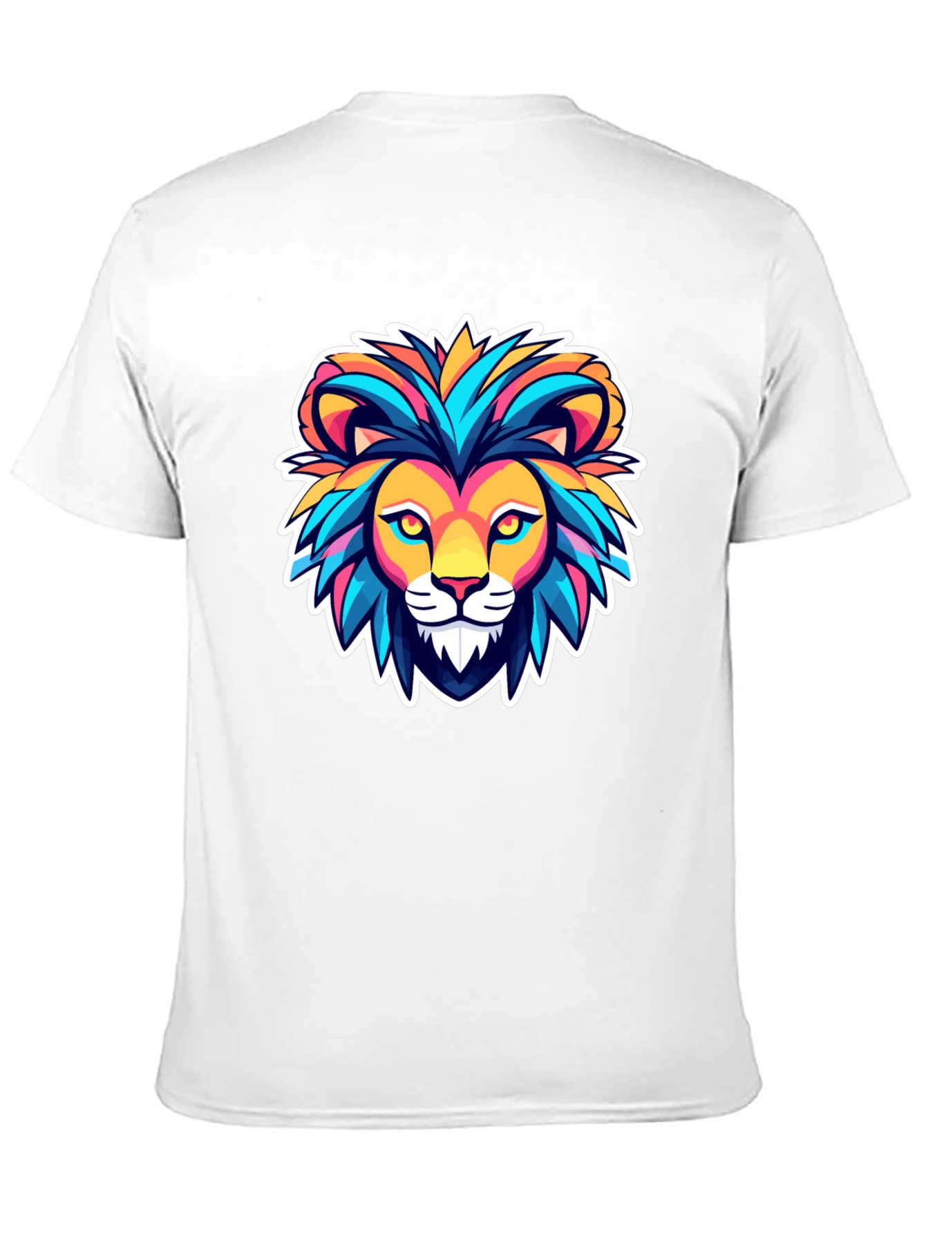 Lion Graphic Black T-Shirt - Bold Animal Design
