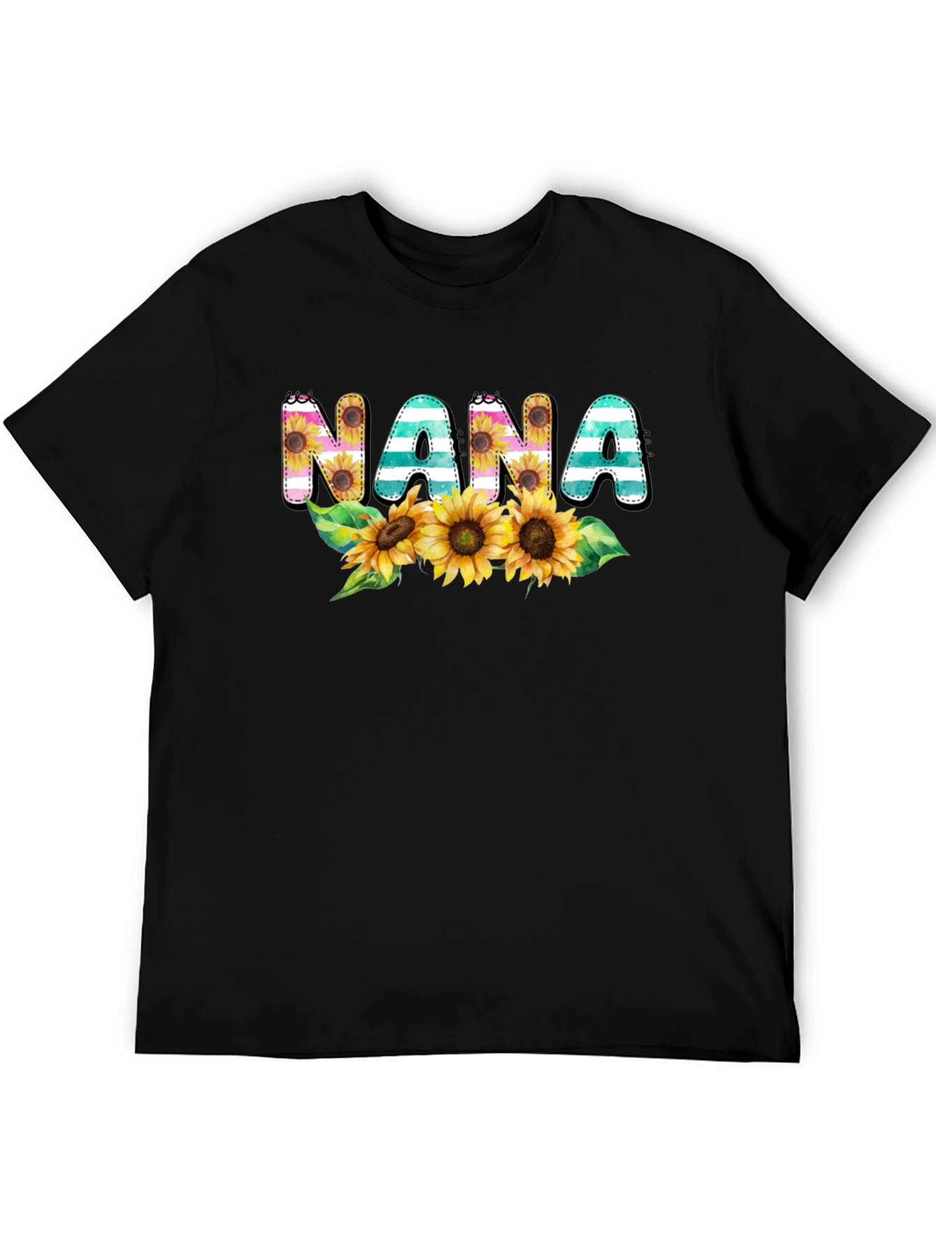 Nana Sunflower Graphic Tee - Cute Grandma Shirt