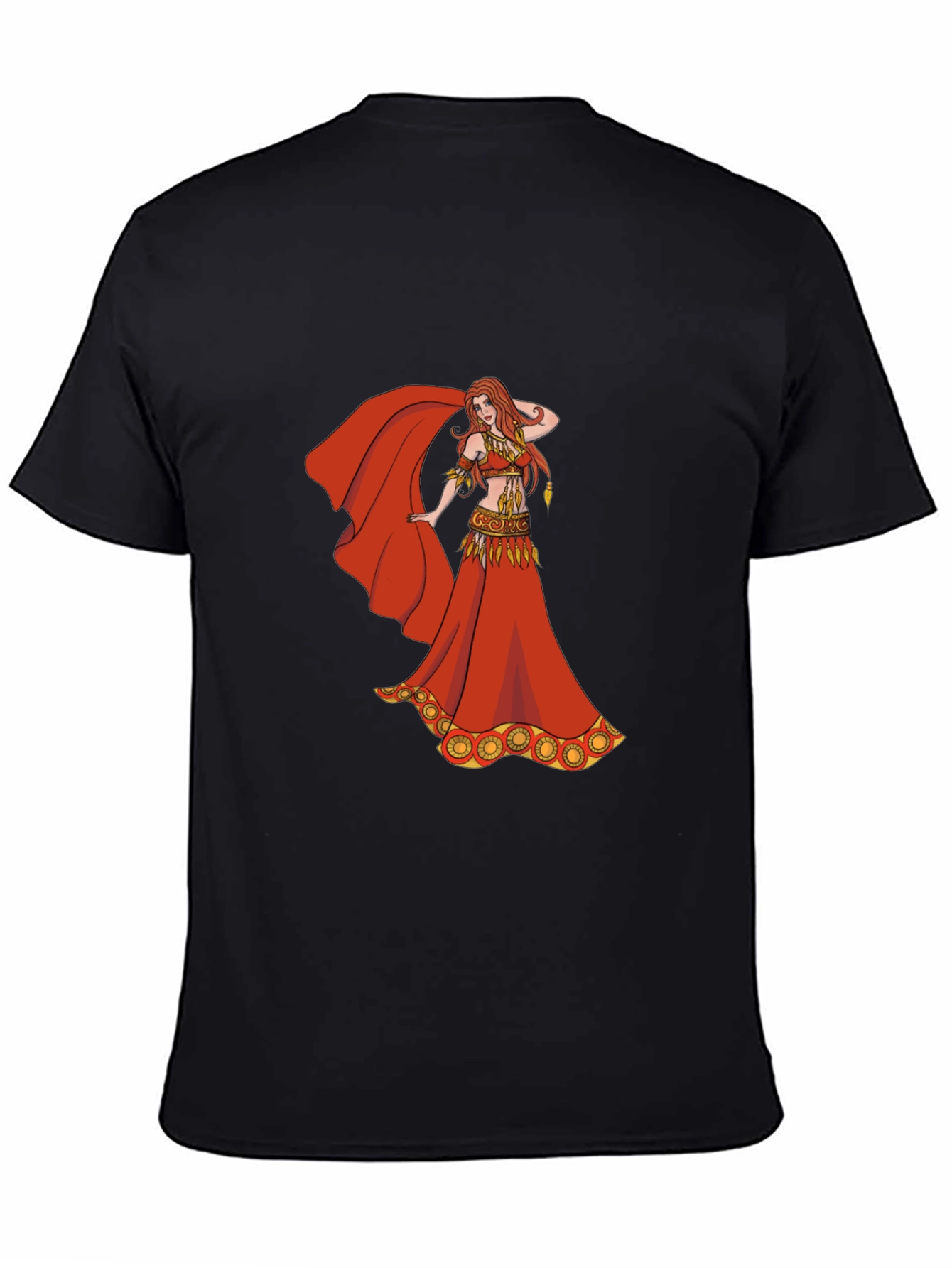 Belly Dancer Graphic T-Shirt - Red