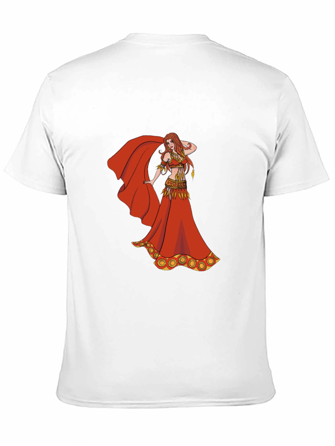 Belly Dancer Graphic T-Shirt - Red