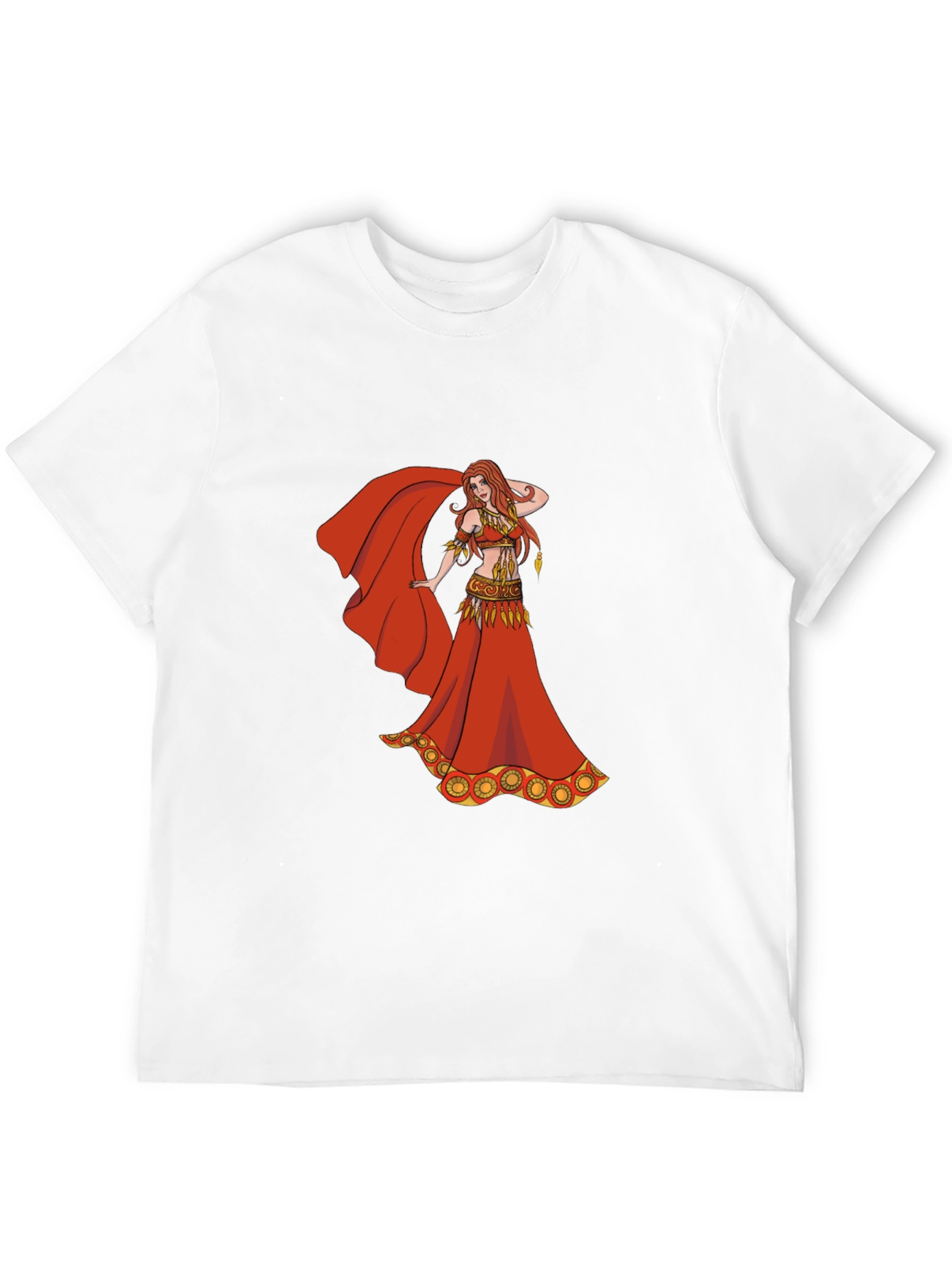 Belly Dancer Graphic T-Shirt - Red