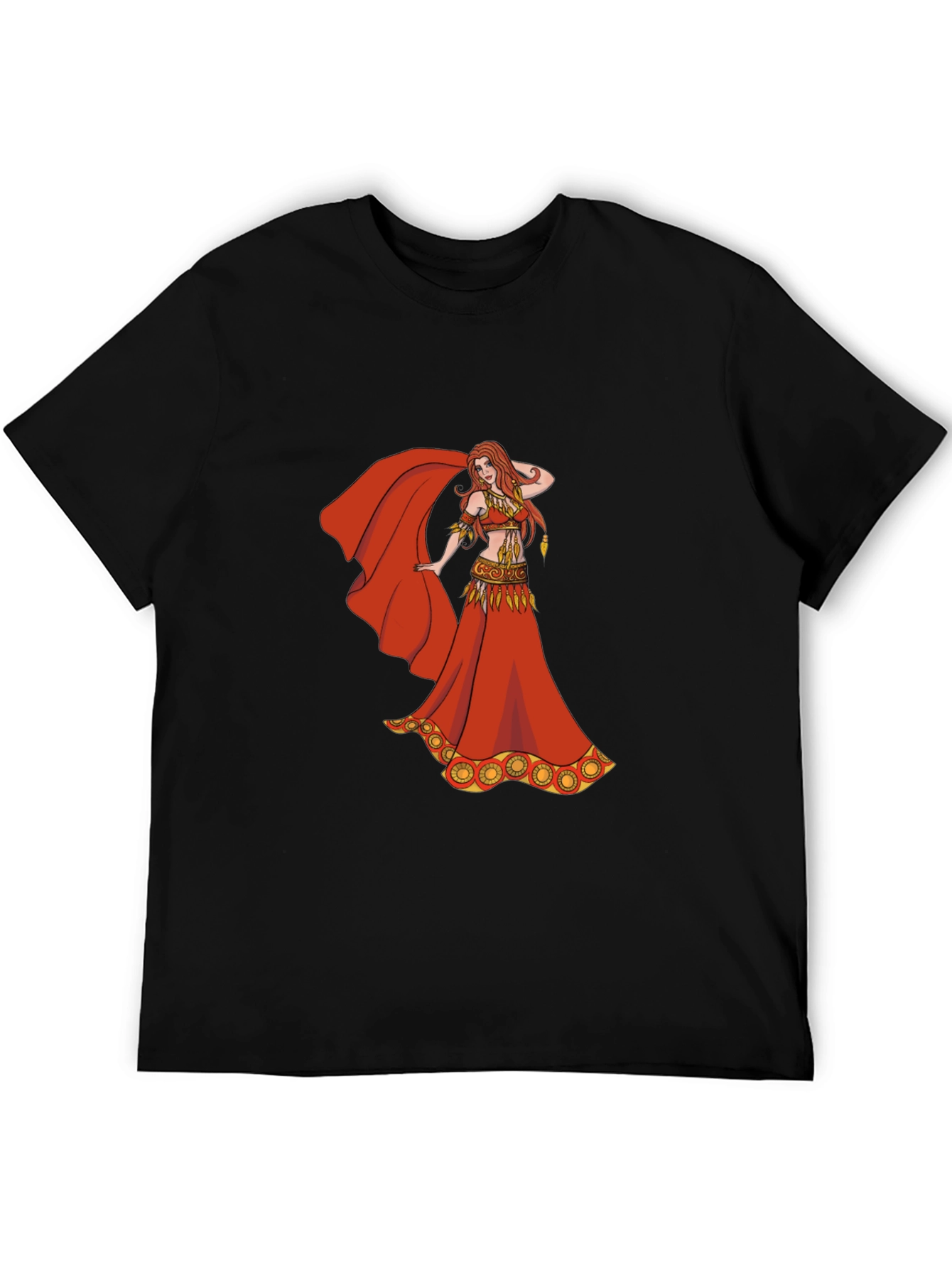 Belly Dancer Graphic T-Shirt - Red