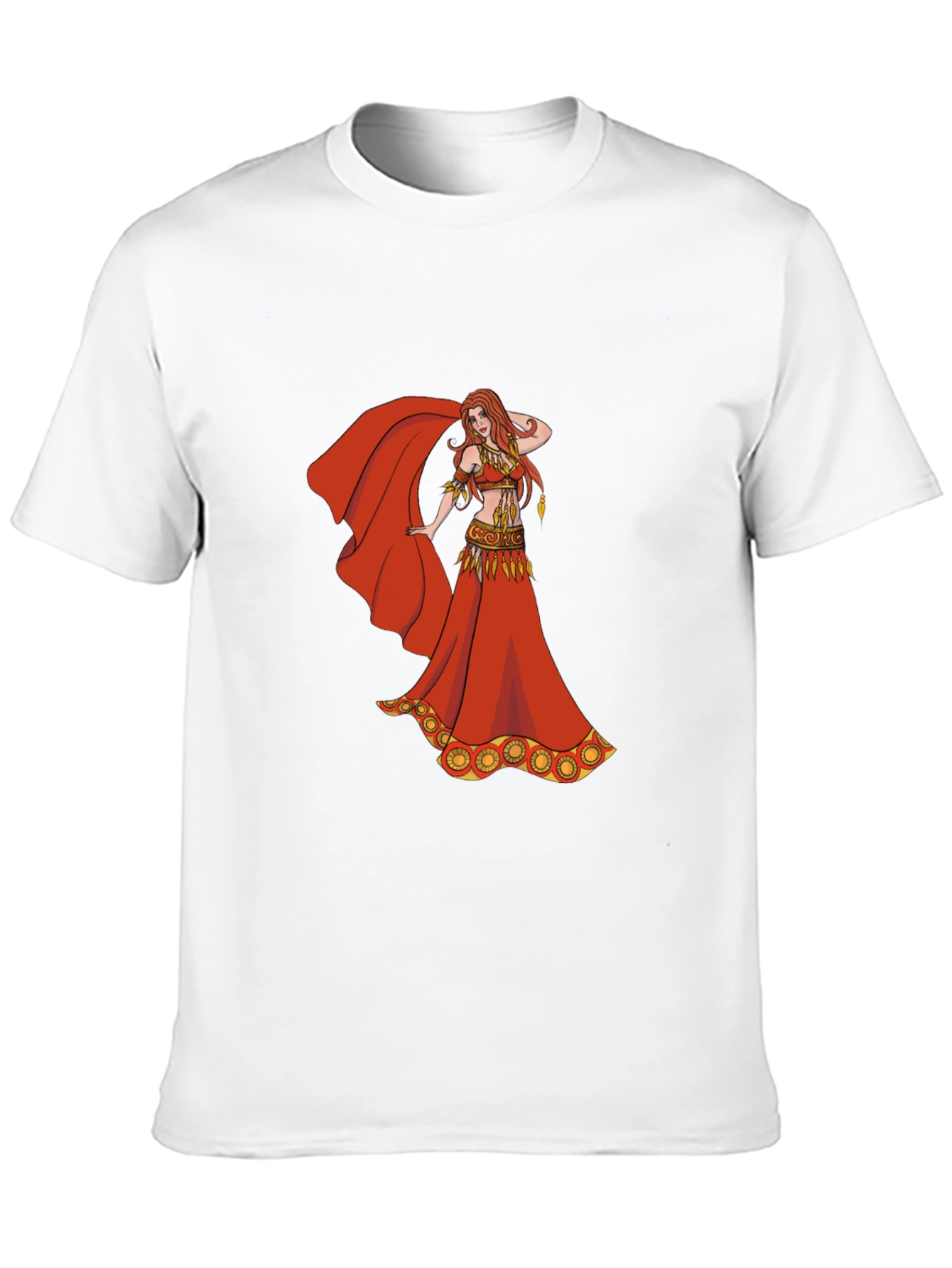 Belly Dancer Graphic T-Shirt - Red