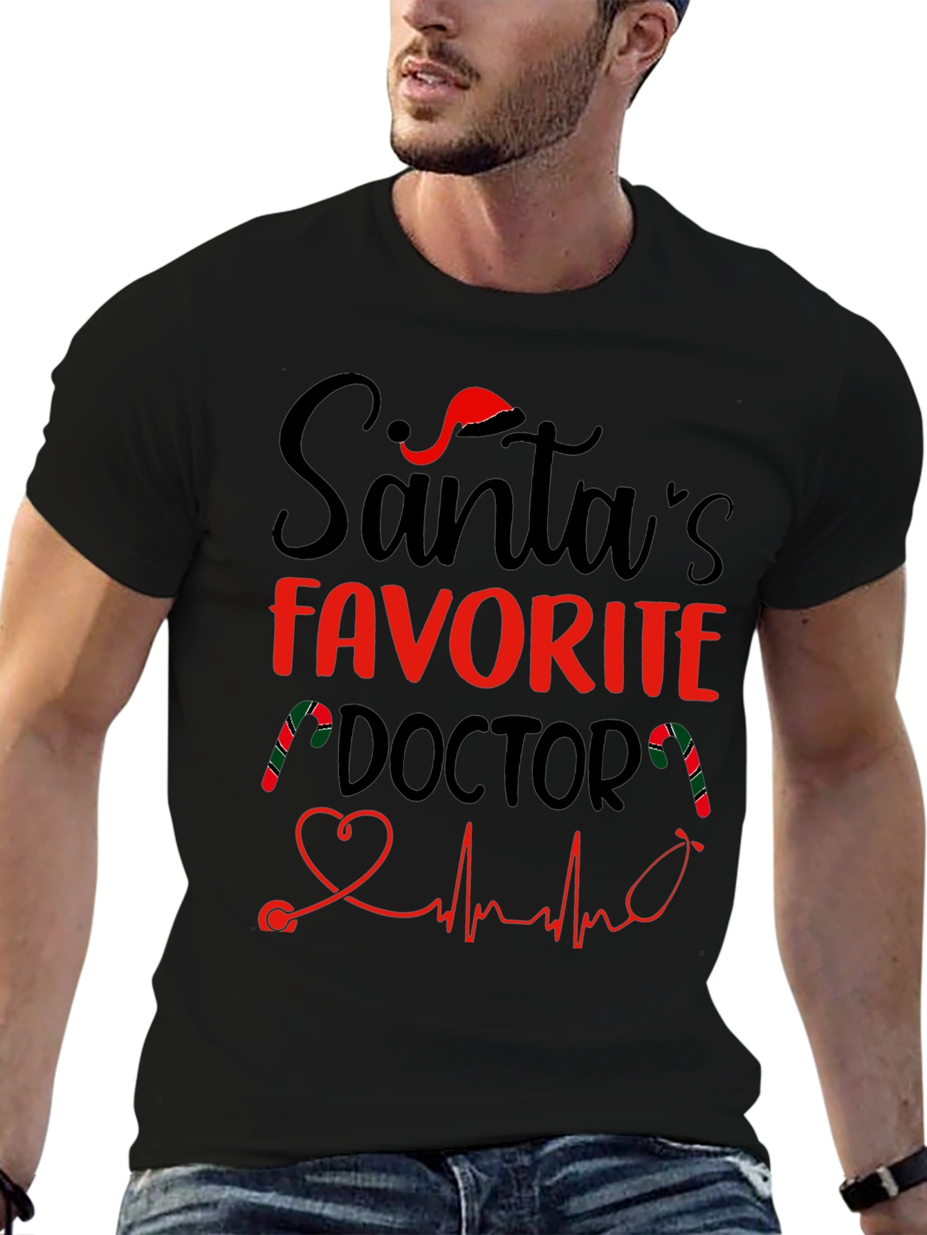 Santas Favorite Doctor Holiday T-Shirt