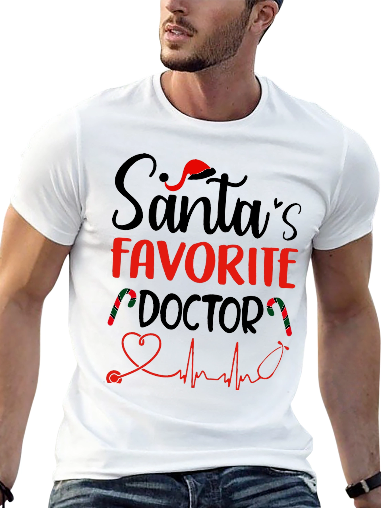 Santas Favorite Doctor Holiday T-Shirt