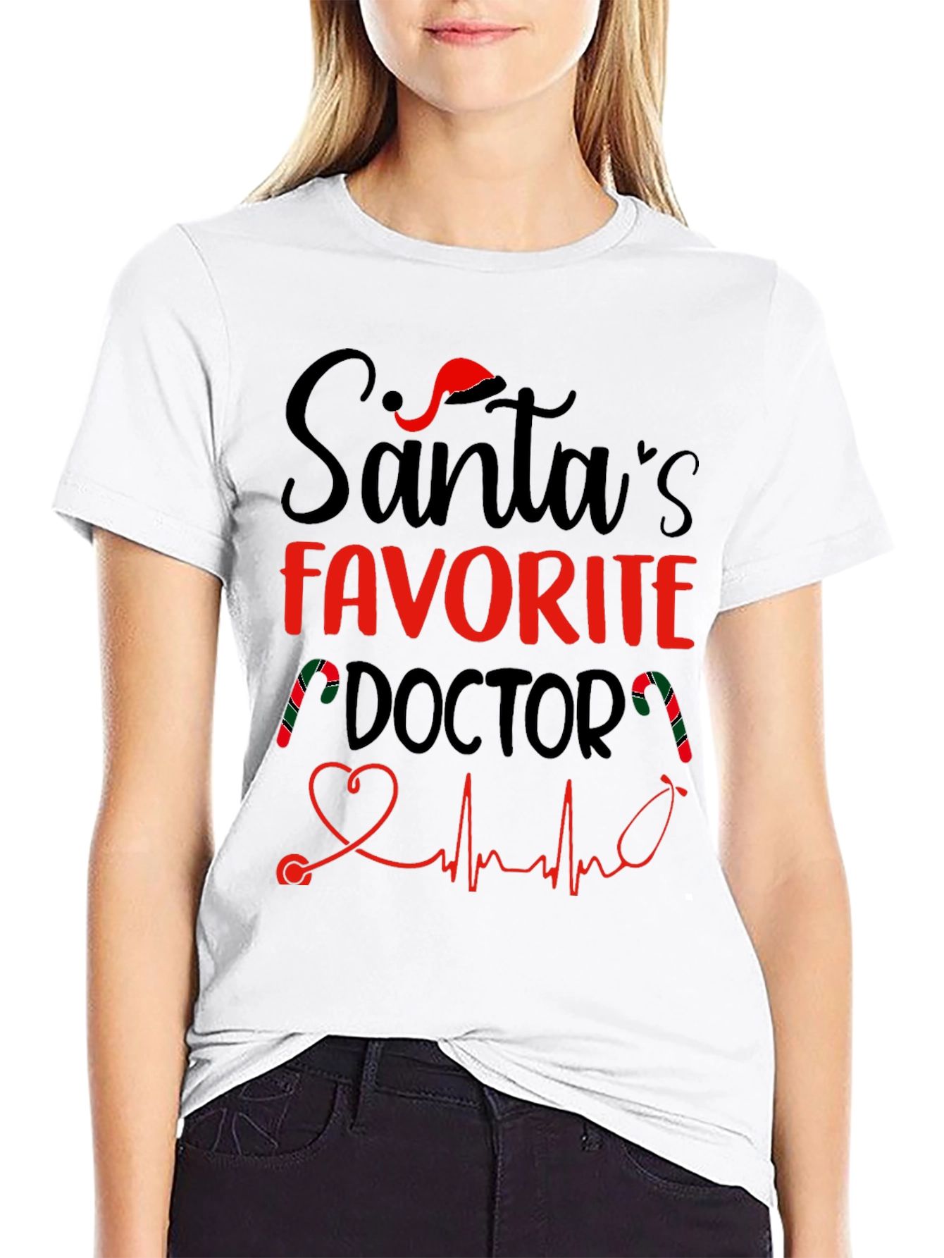 Santas Favorite Doctor Holiday T-Shirt