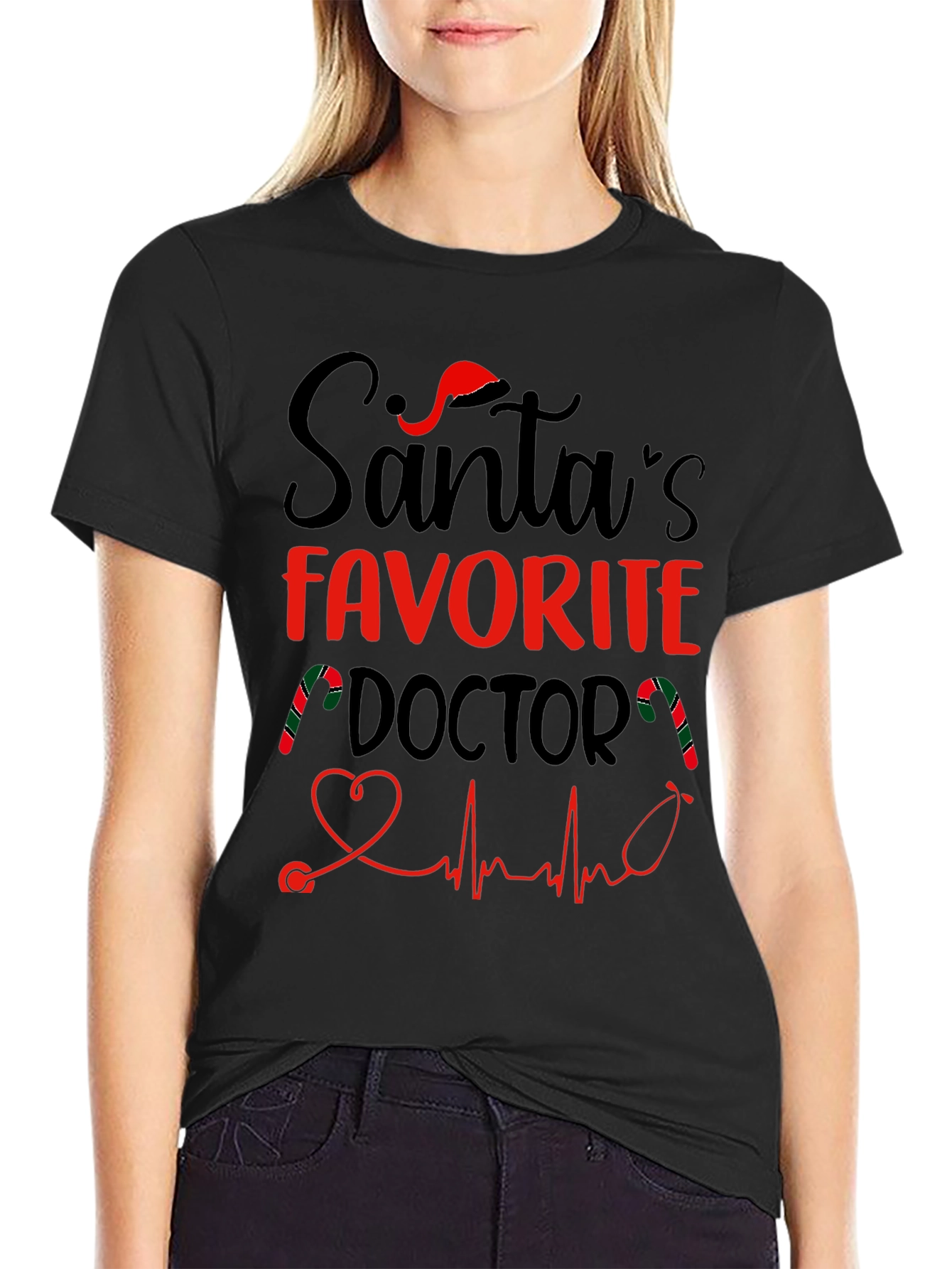 Santas Favorite Doctor Holiday T-Shirt
