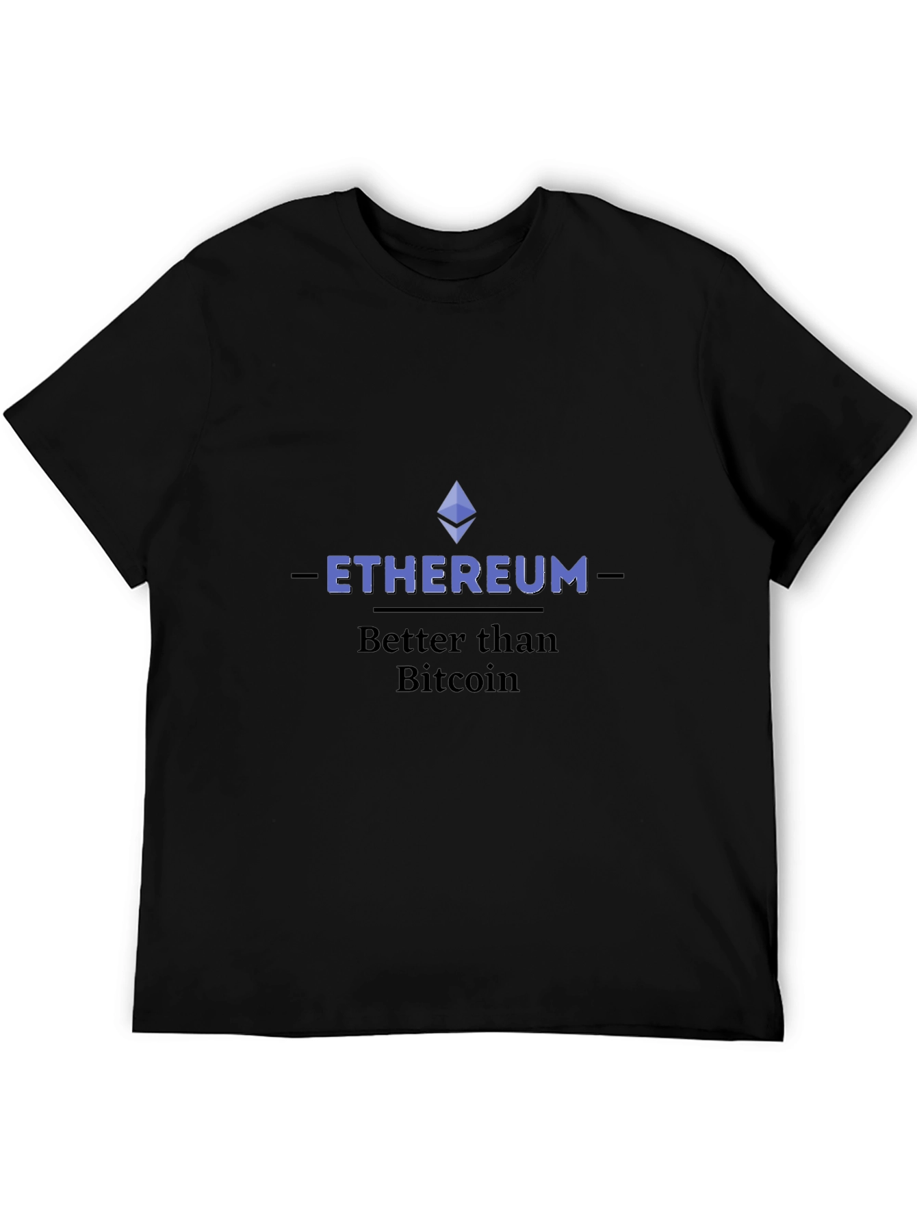 Ethereum Better Than Bitcoin Graphic Tee - Black