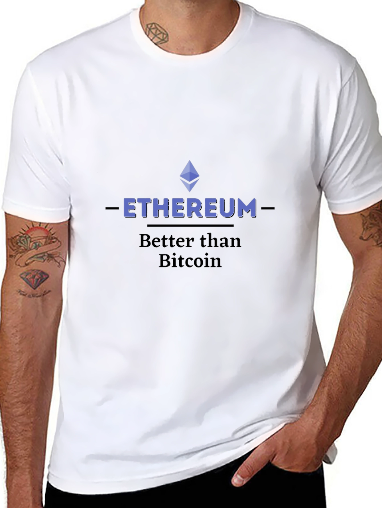Ethereum Better Than Bitcoin Graphic Tee - Black