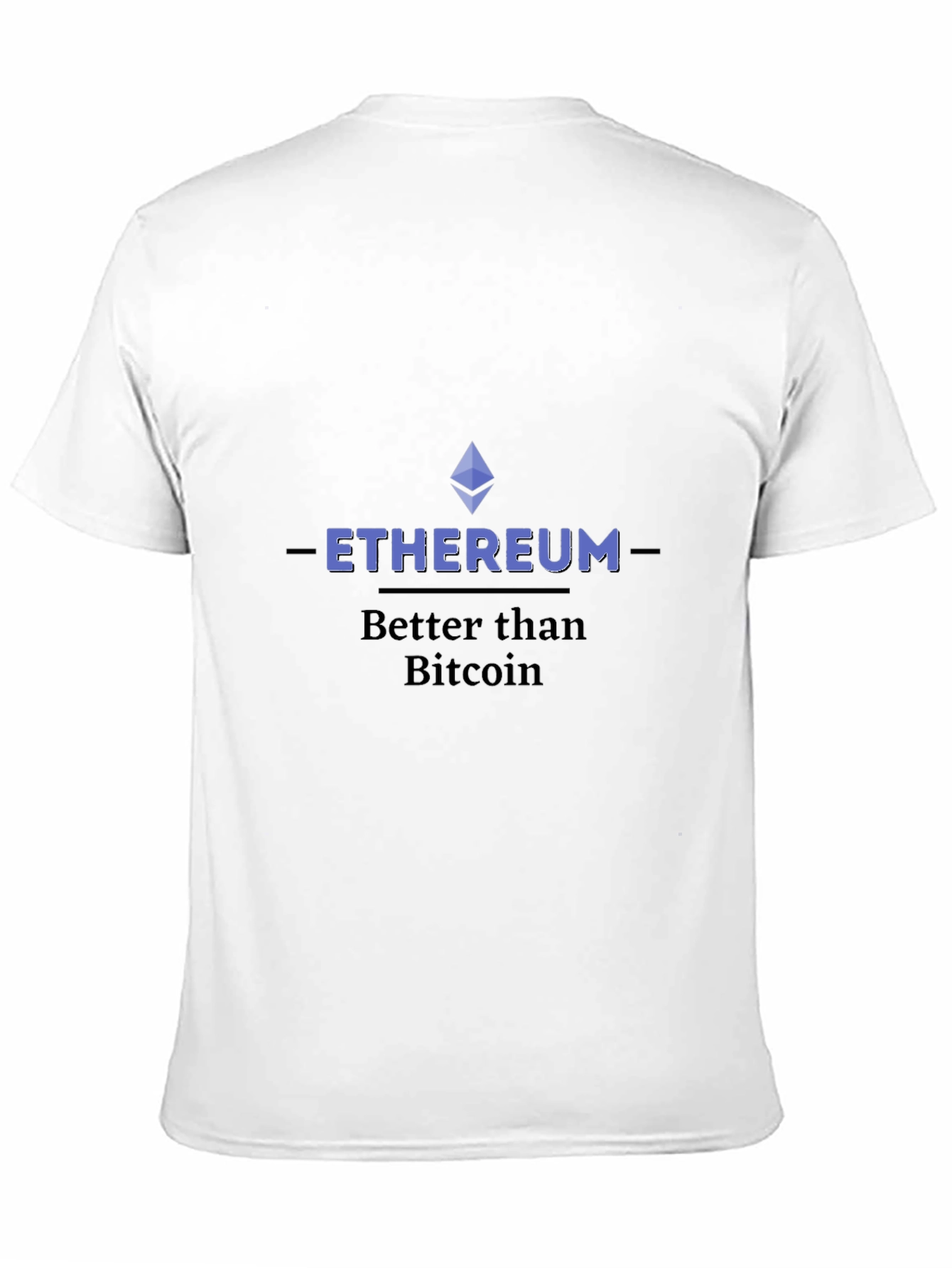 Ethereum Better Than Bitcoin Graphic Tee - Black