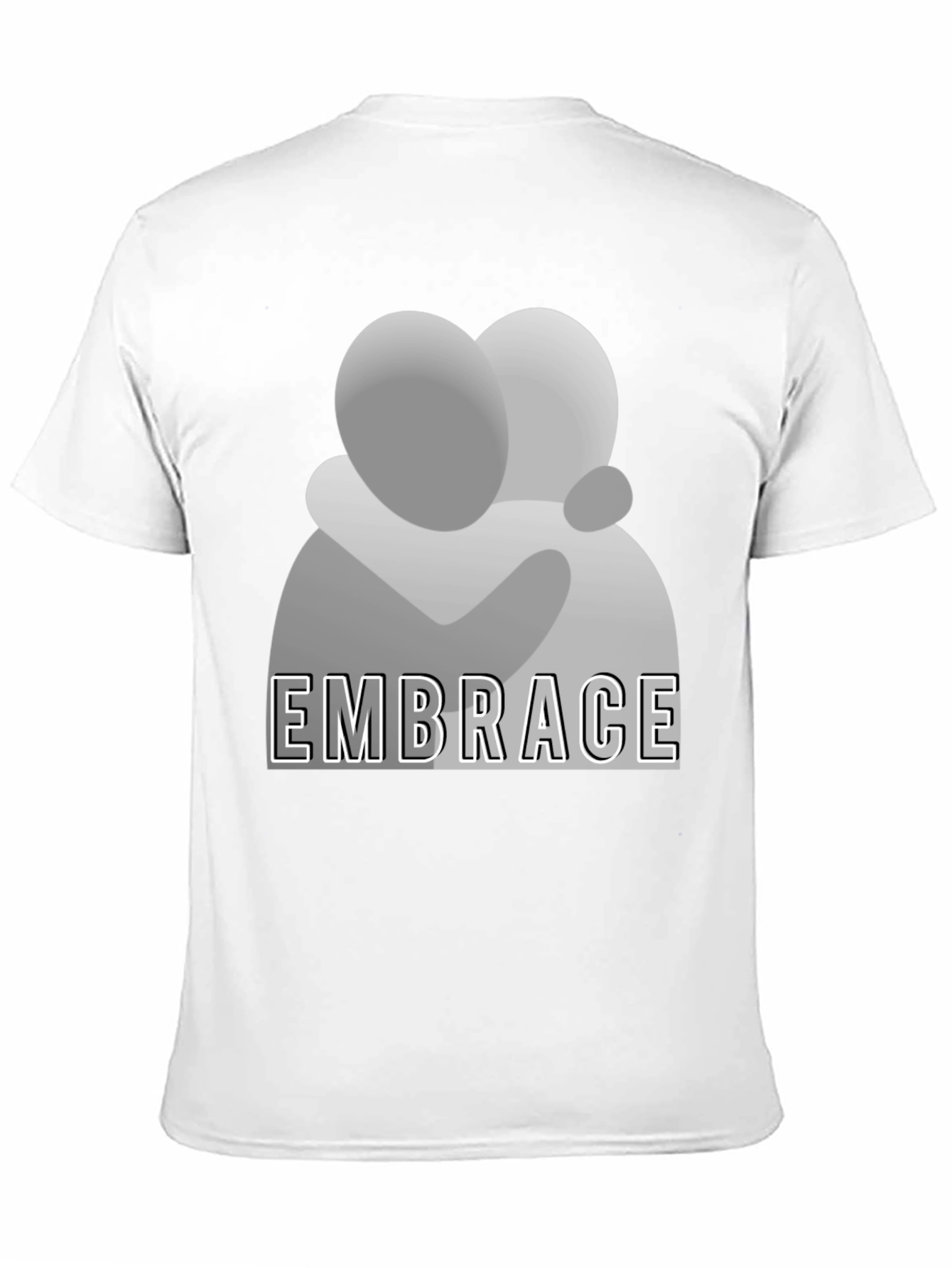 Embrace Graphic Tee - Stylish Comfort Black T-Shirt