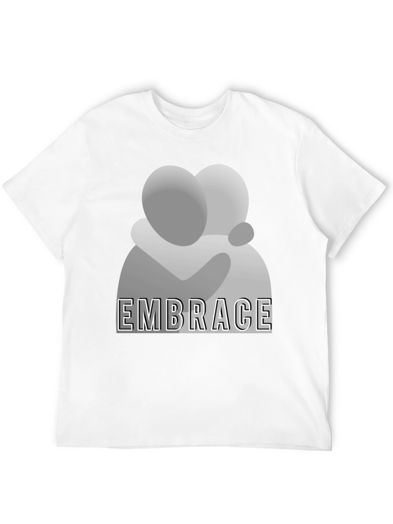 Embrace Graphic Tee - Stylish Comfort Black T-Shirt