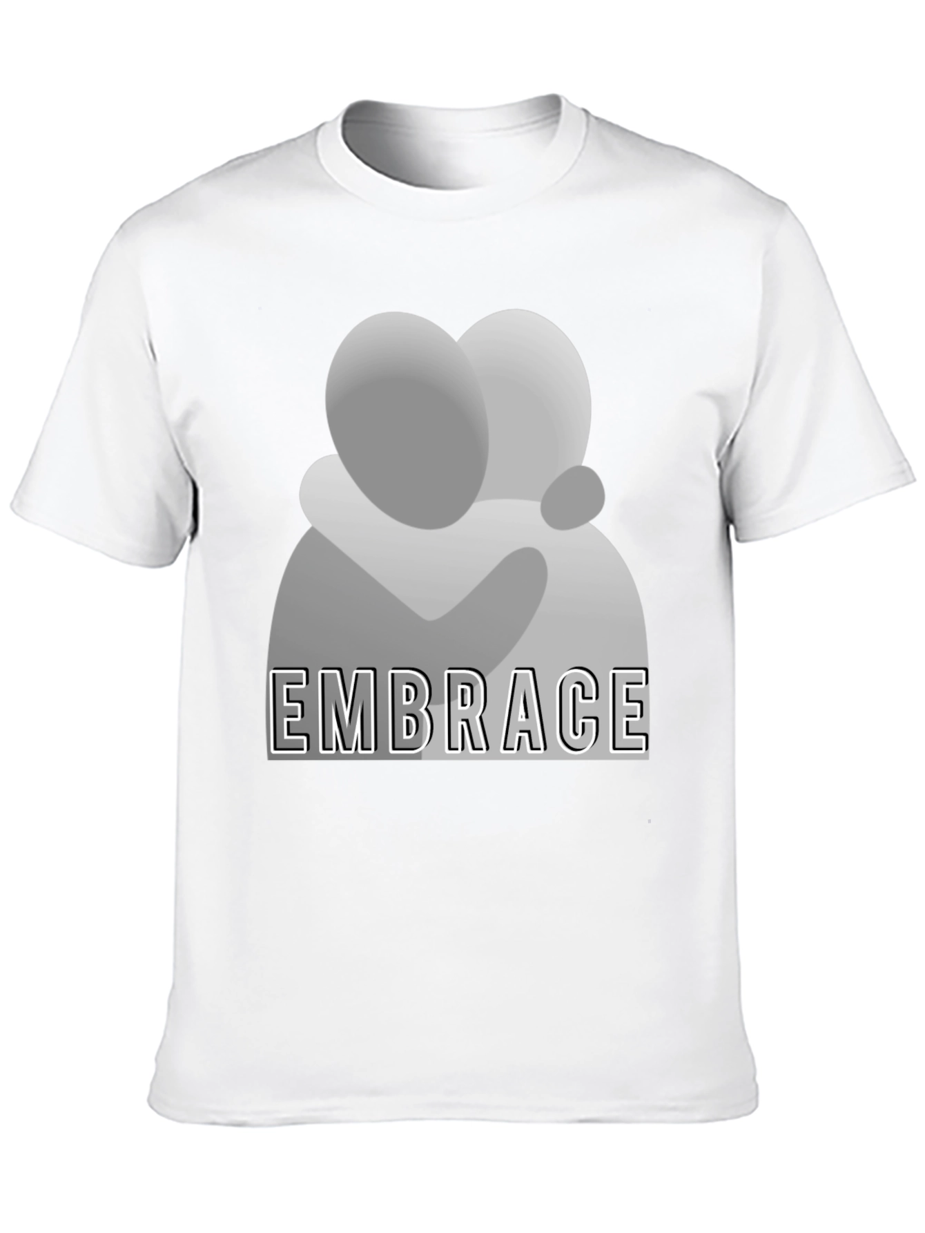 Embrace Graphic Tee - Stylish Comfort Black T-Shirt