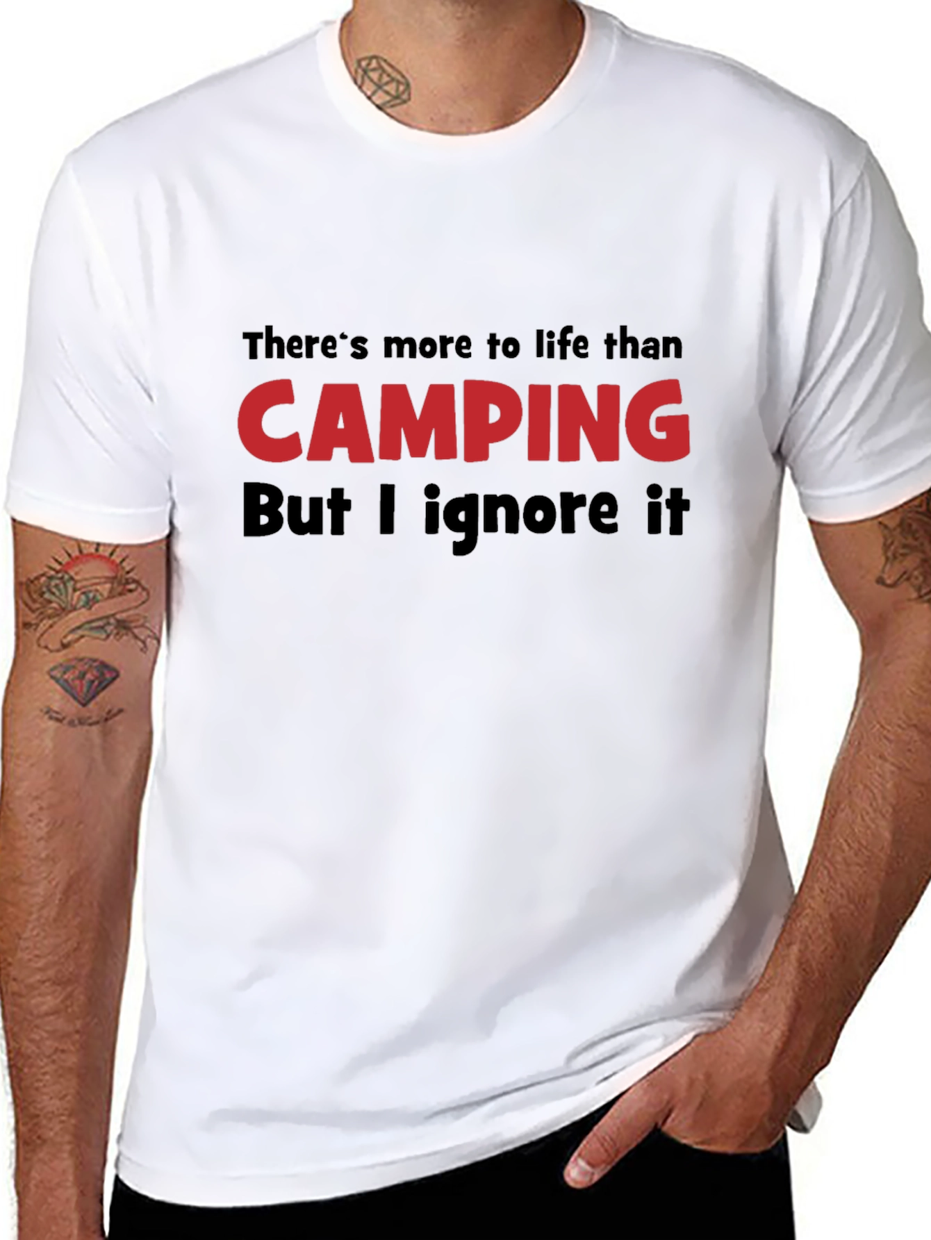 Camping T-Shirt - Theres More to Life