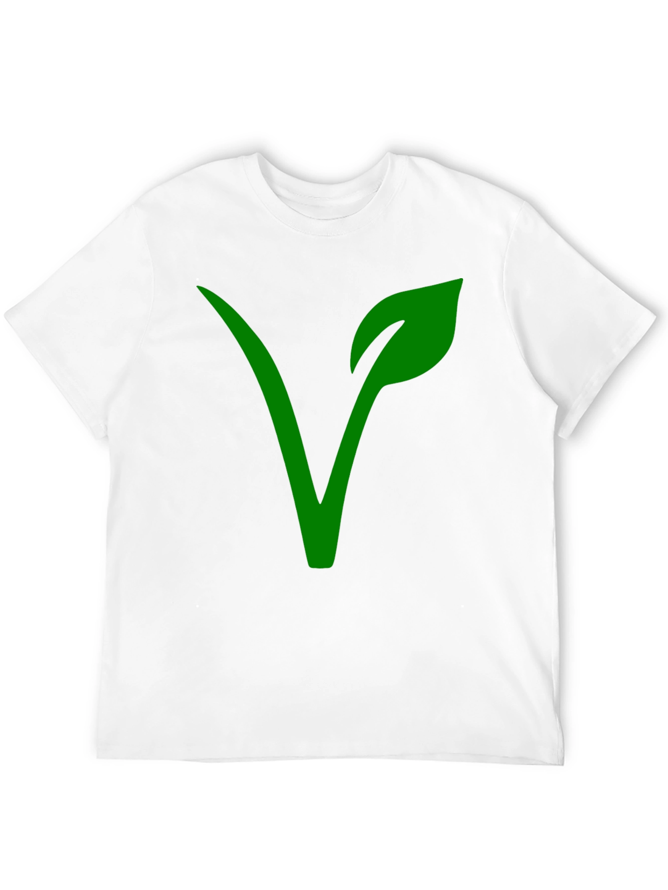 Vegan Symbol T-Shirt - Green Plant Based Lifestyle Tee