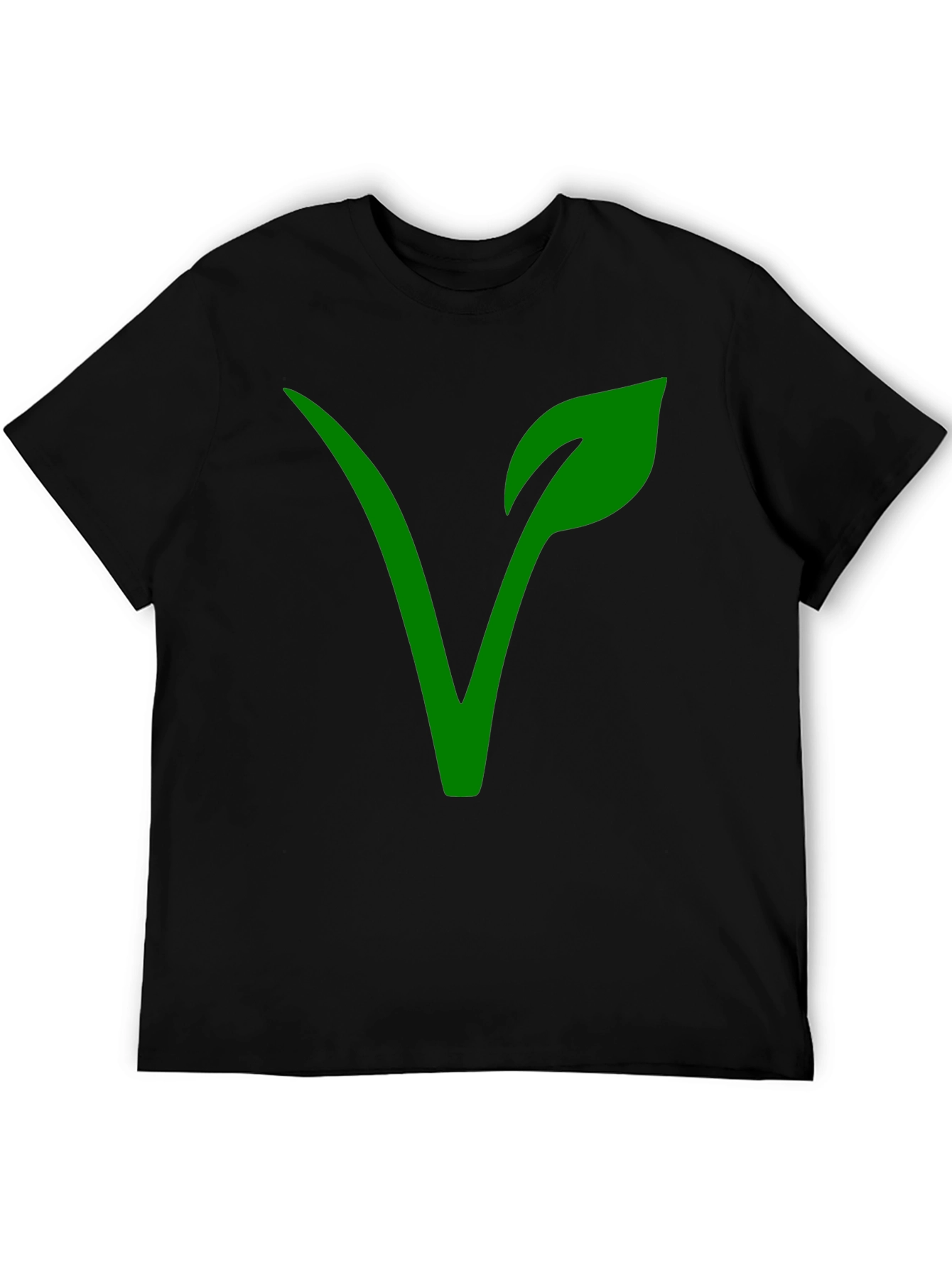 Vegan Symbol T-Shirt - Green Plant Based Lifestyle Tee