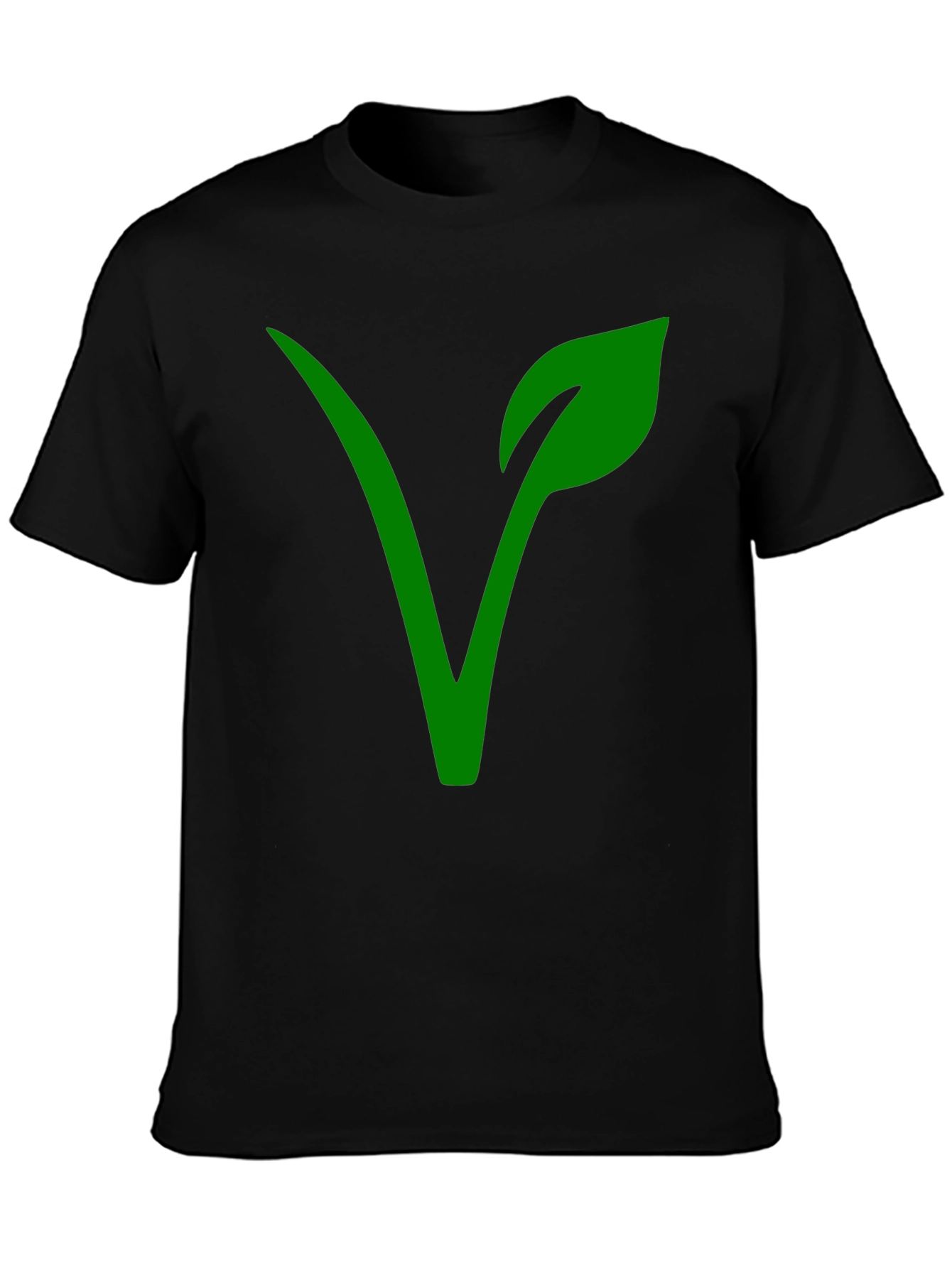 Vegan Symbol T-Shirt - Green Plant Based Lifestyle Tee