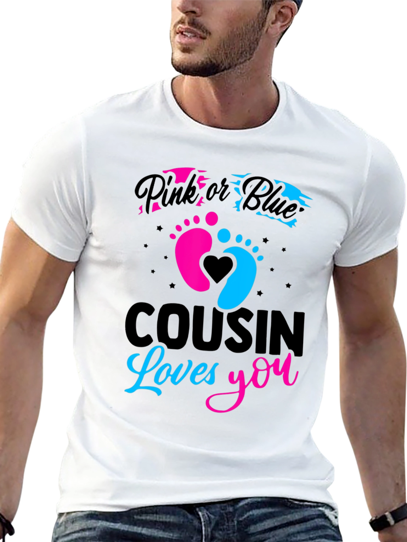 Cousin Loves You Gender Reveal T-Shirt