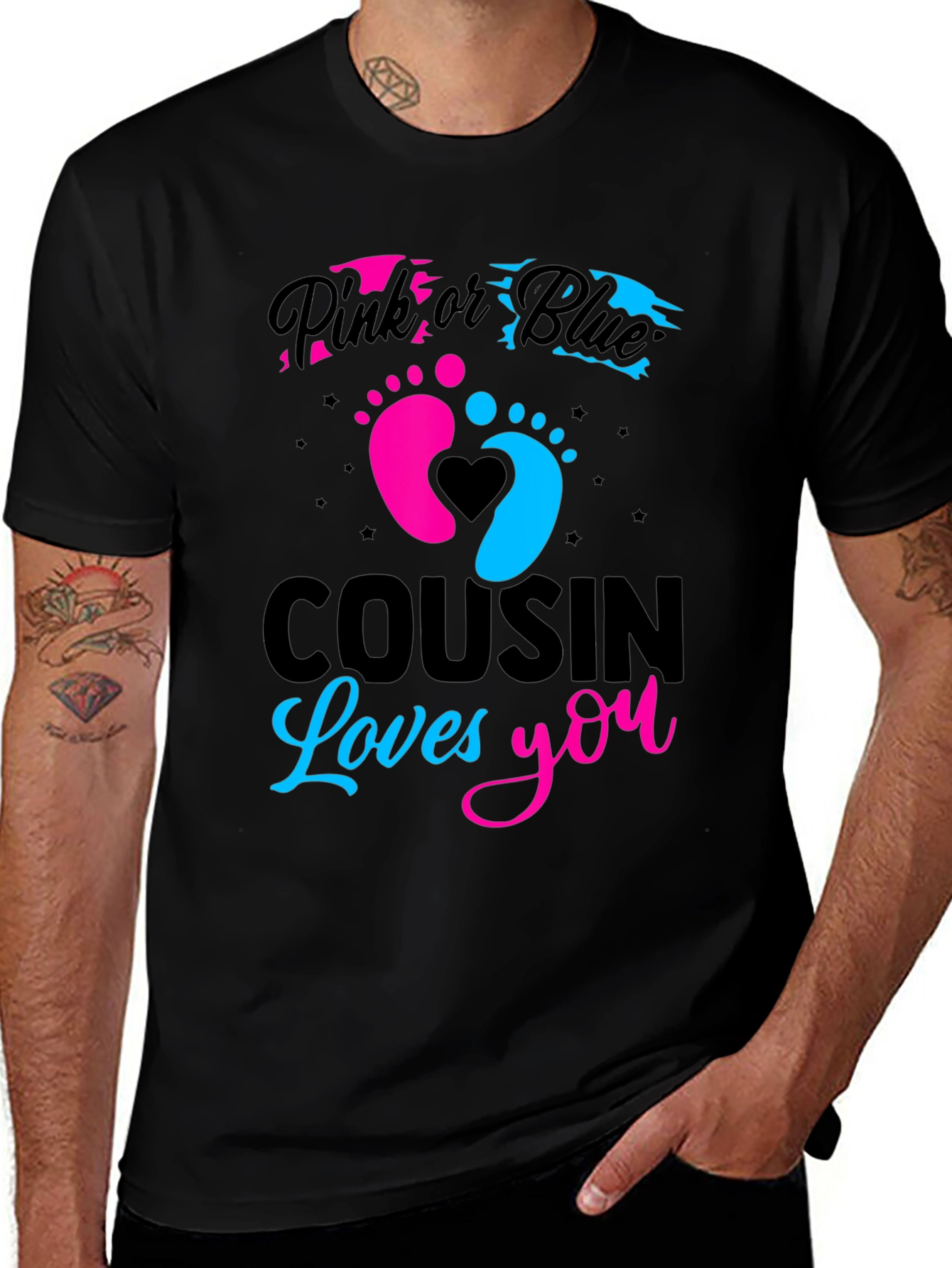 Cousin Loves You Gender Reveal T-Shirt