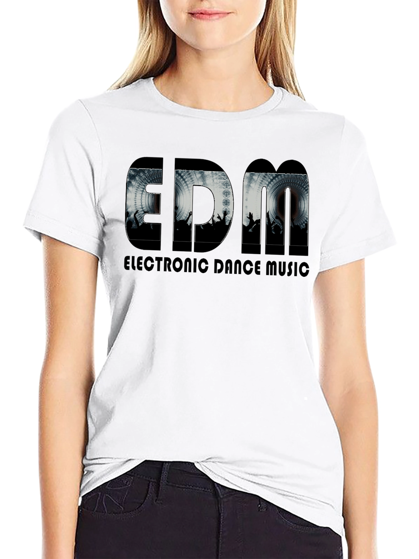 EDM Electronic Dance Music Black T-Shirt