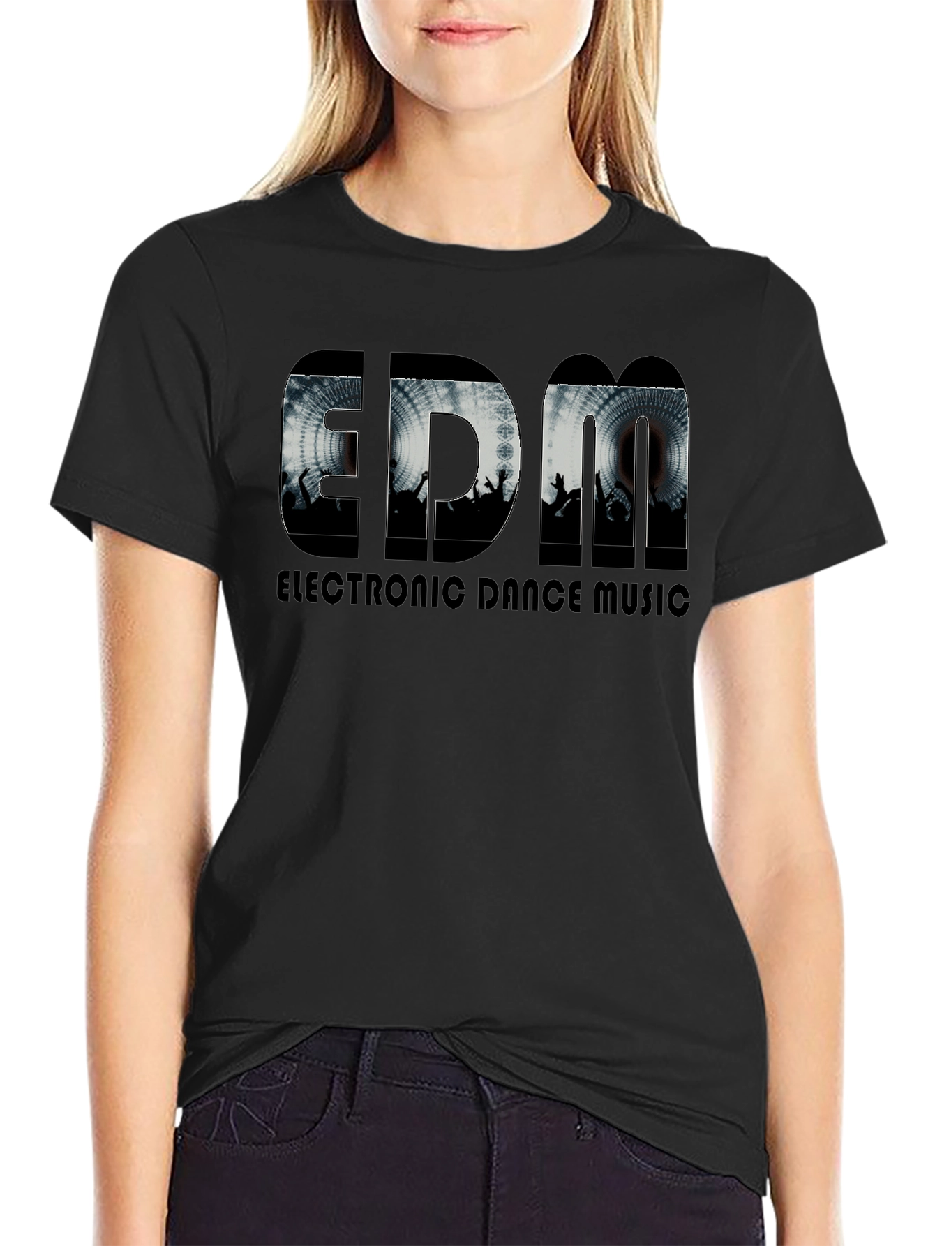 EDM Electronic Dance Music Black T-Shirt