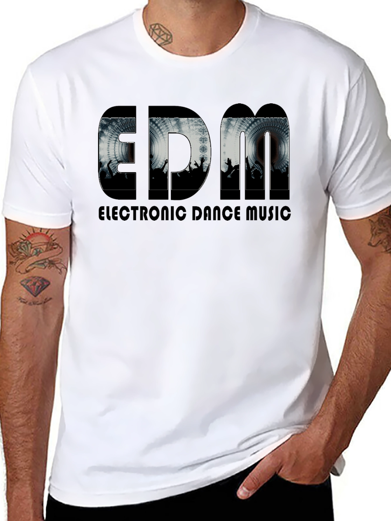 EDM Electronic Dance Music Black T-Shirt