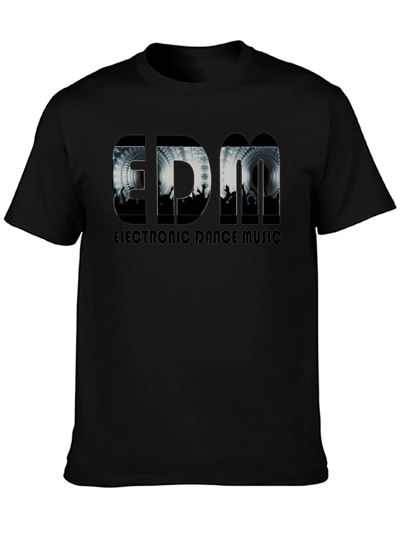 EDM Electronic Dance Music Black T-Shirt