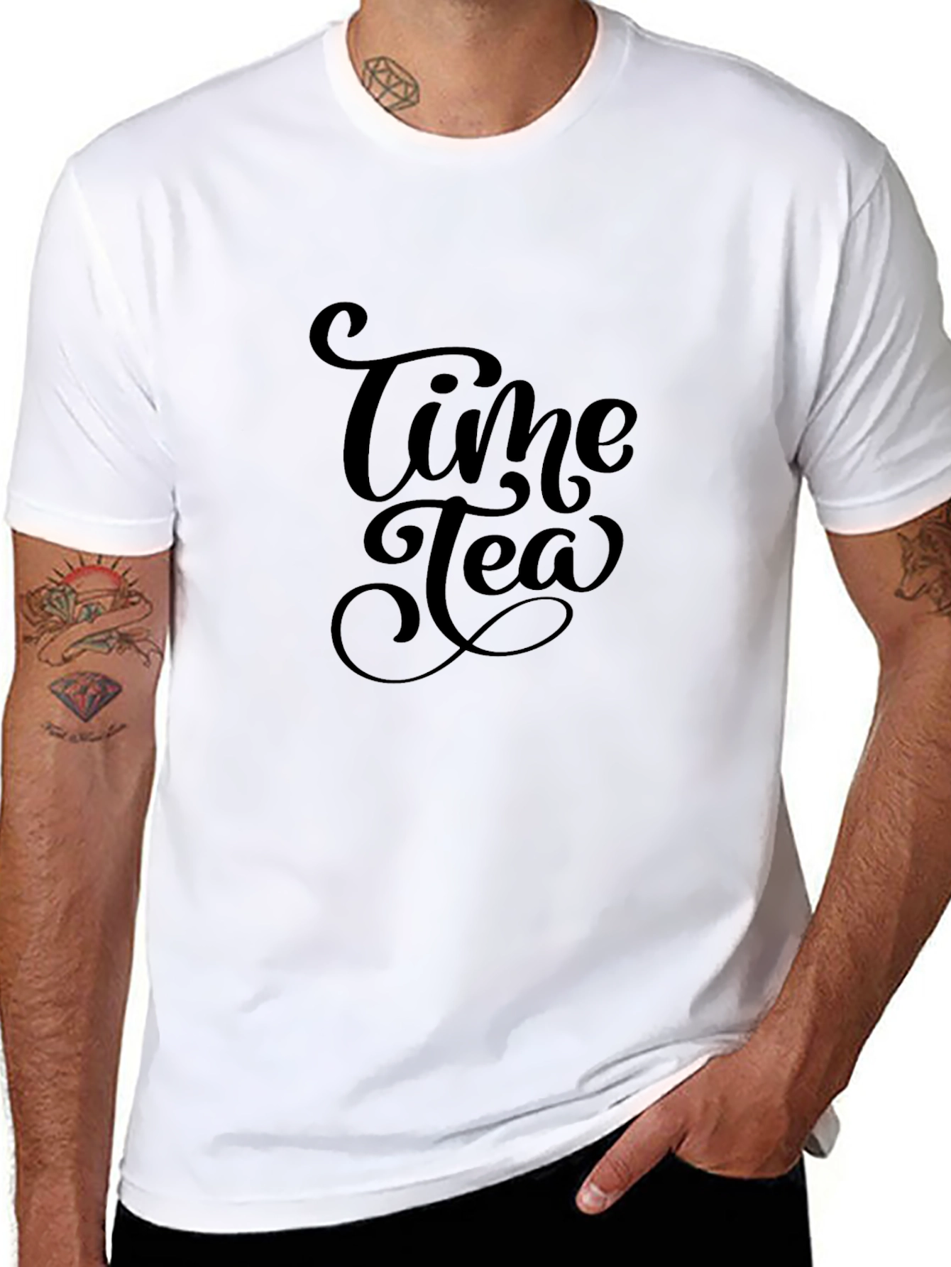 Time Tea Black T-Shirt