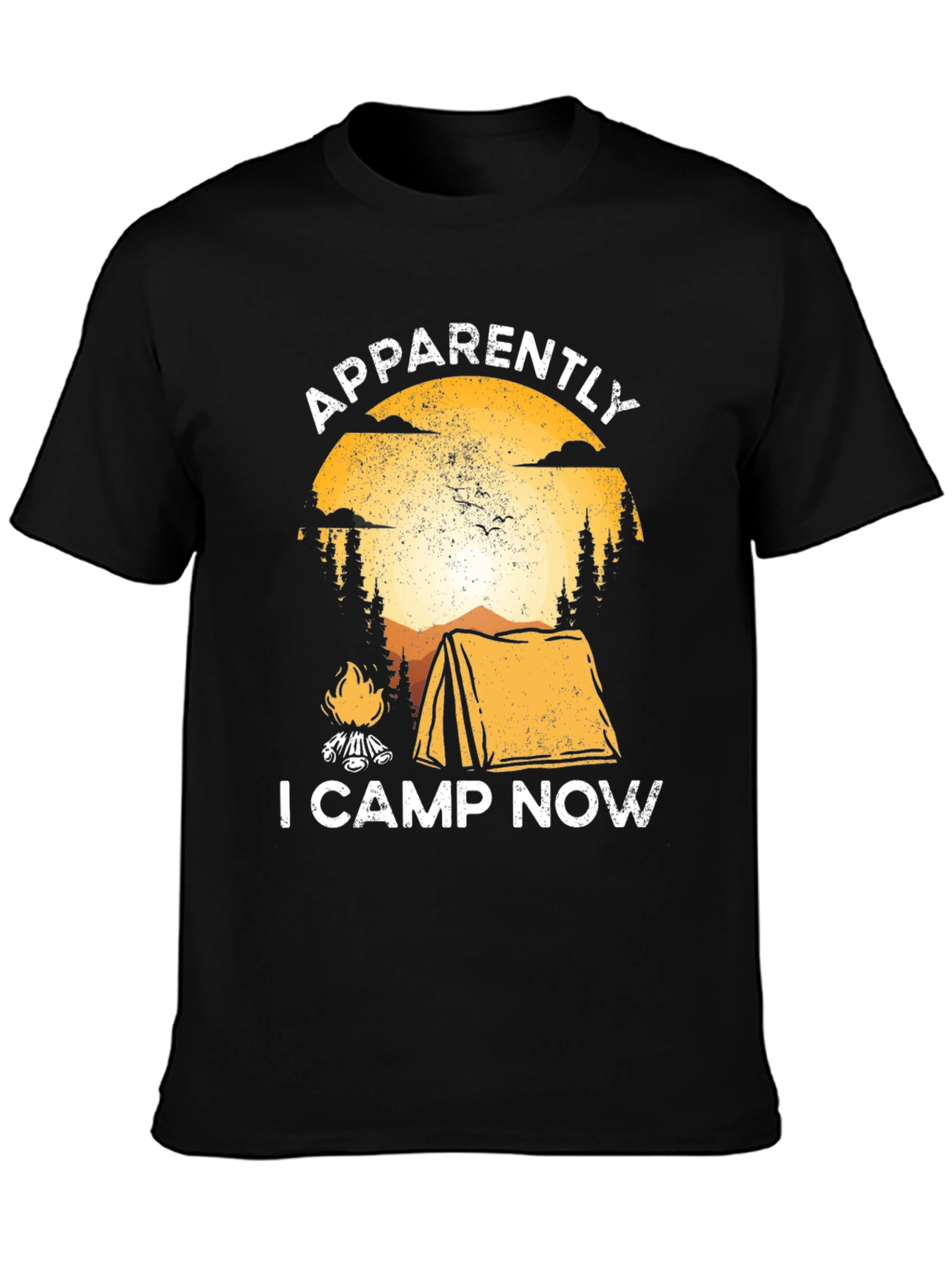 Camping Graphic Tee - Apparently I Camp Now