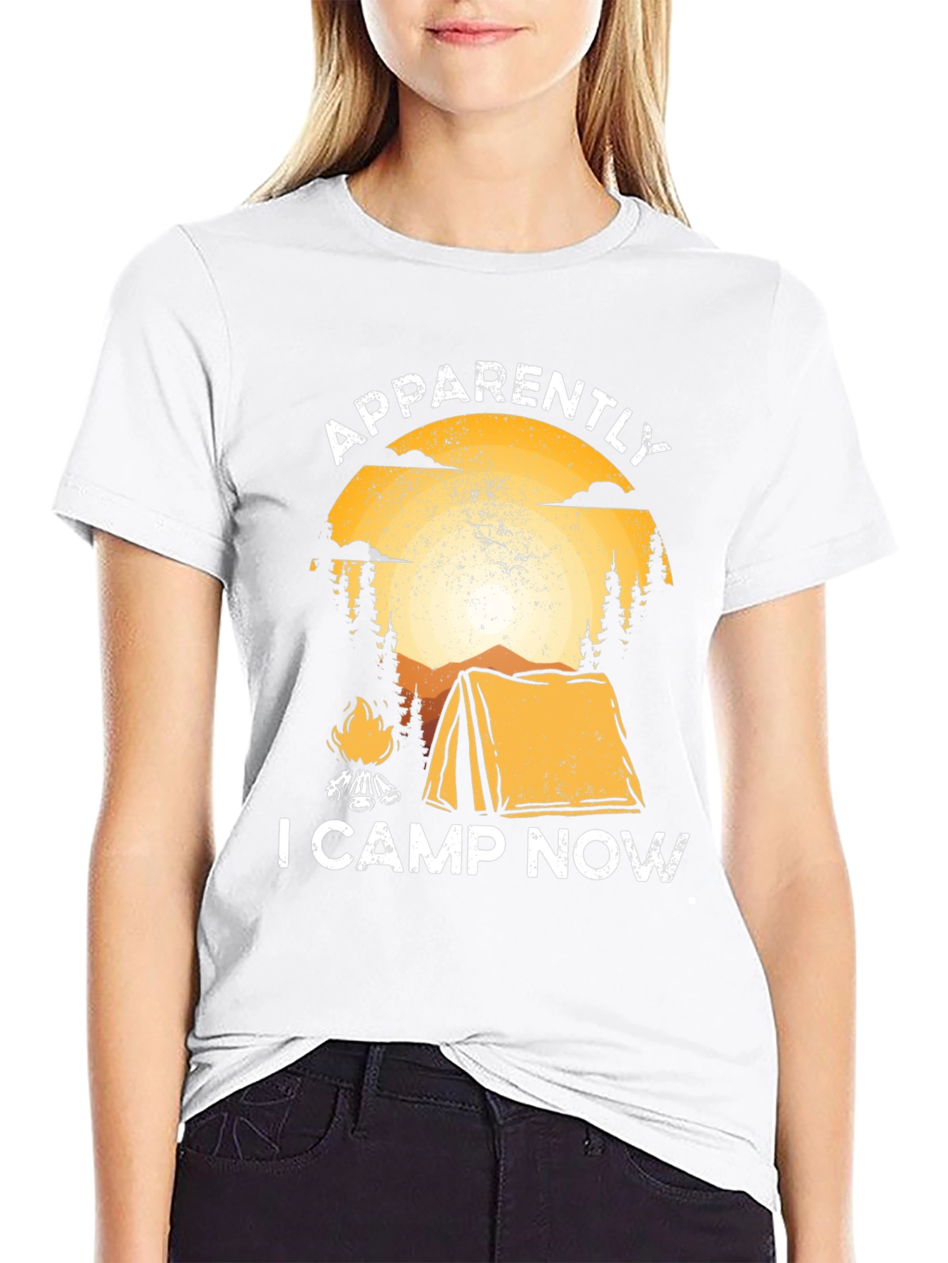 Camping Graphic Tee - Apparently I Camp Now