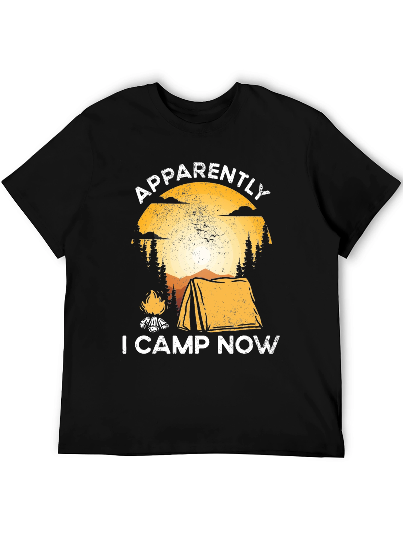 Camping Graphic Tee - Apparently I Camp Now