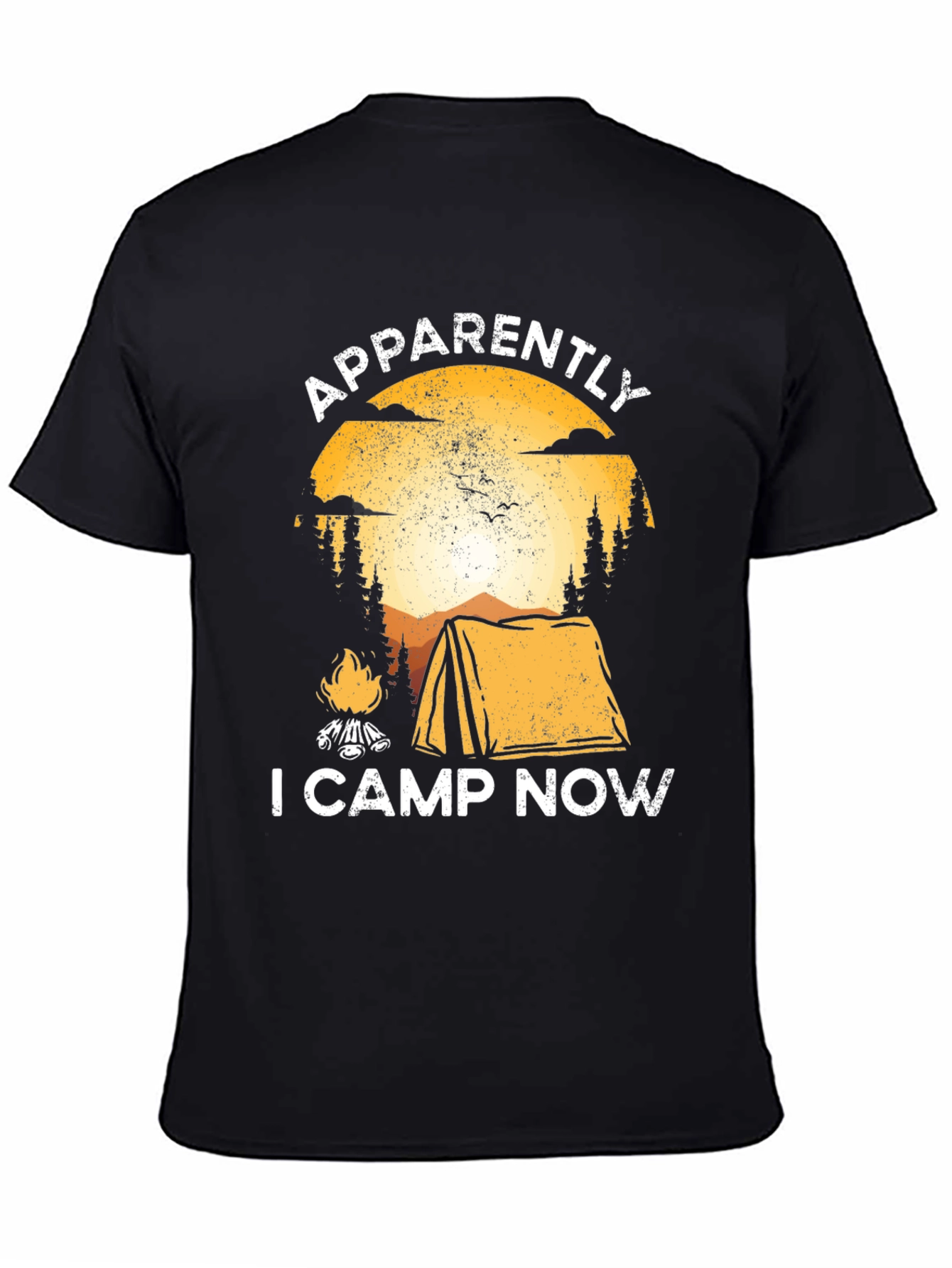 Camping Graphic Tee - Apparently I Camp Now