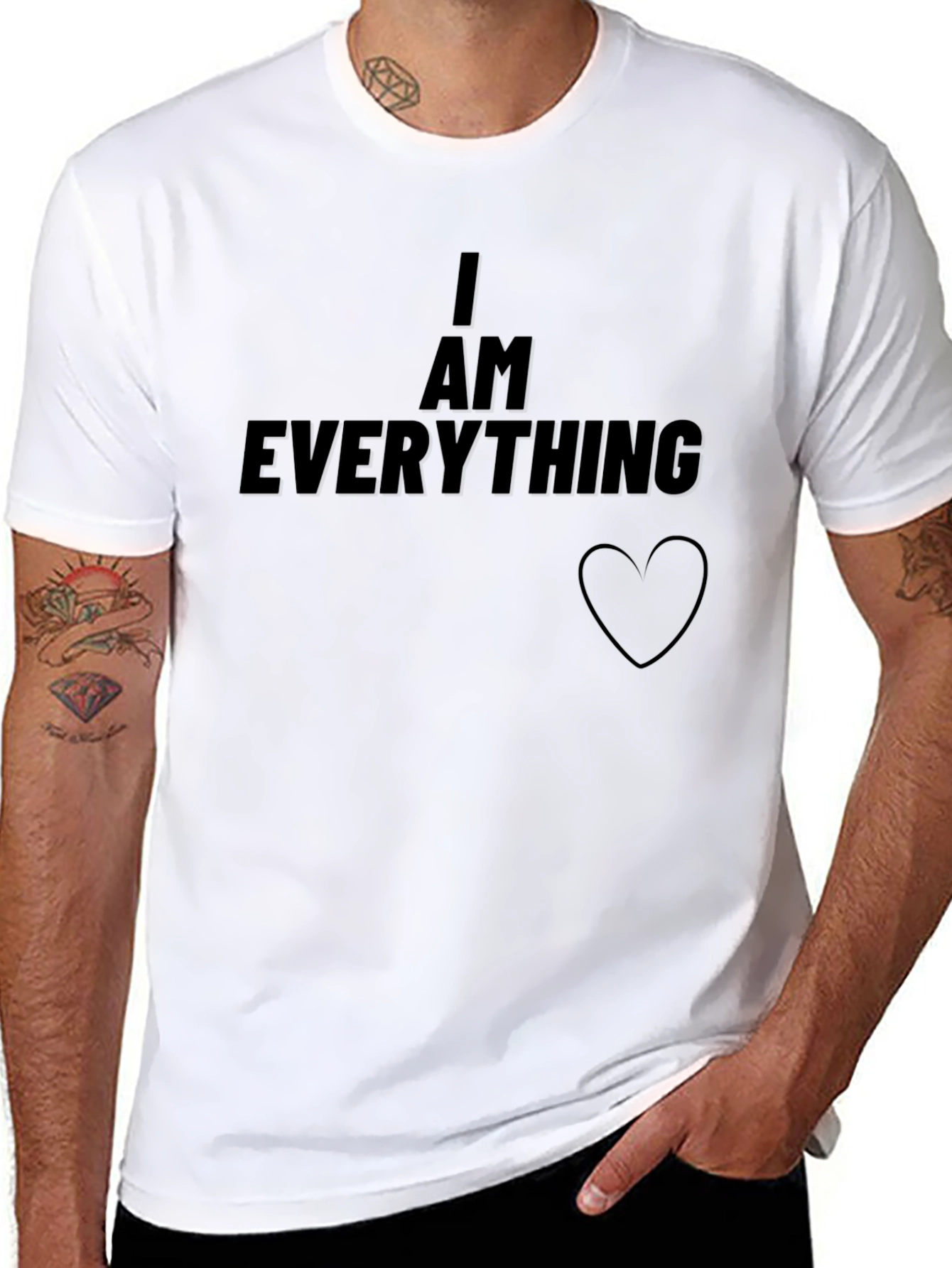 I Am Everything Graphic Tee - Black T-Shirt