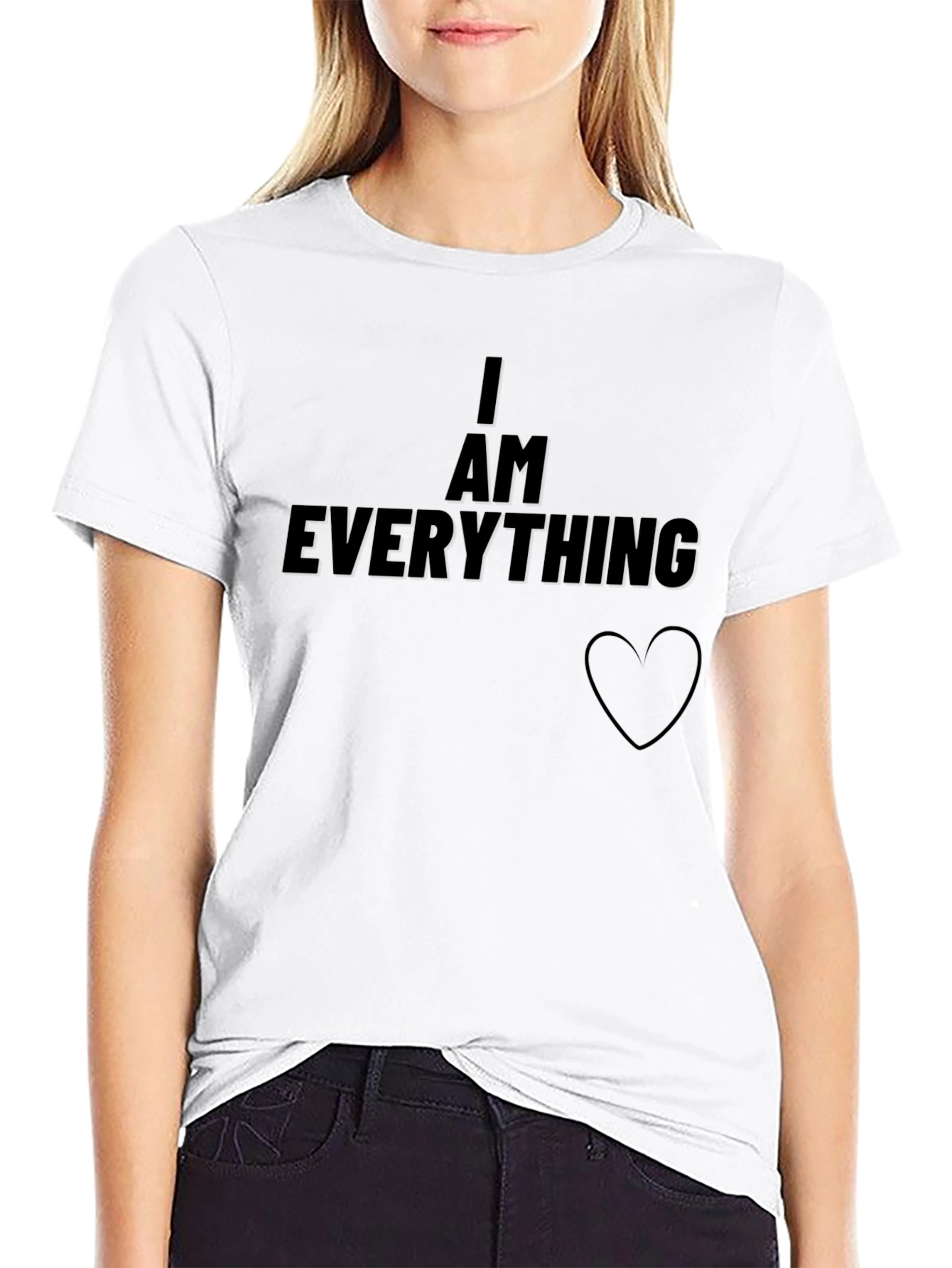 I Am Everything Graphic Tee - Black T-Shirt