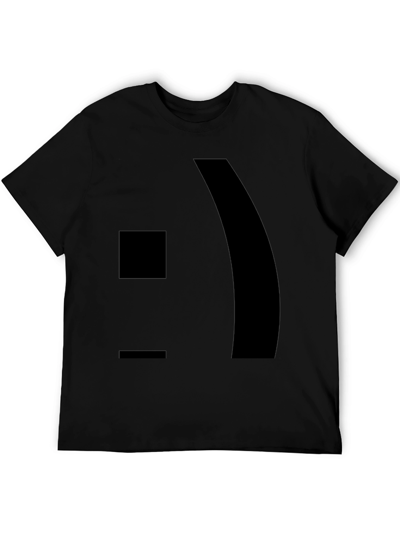 Modern Graphic Black T-Shirt