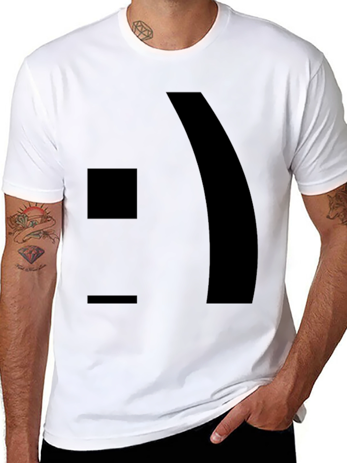 Modern Graphic Black T-Shirt