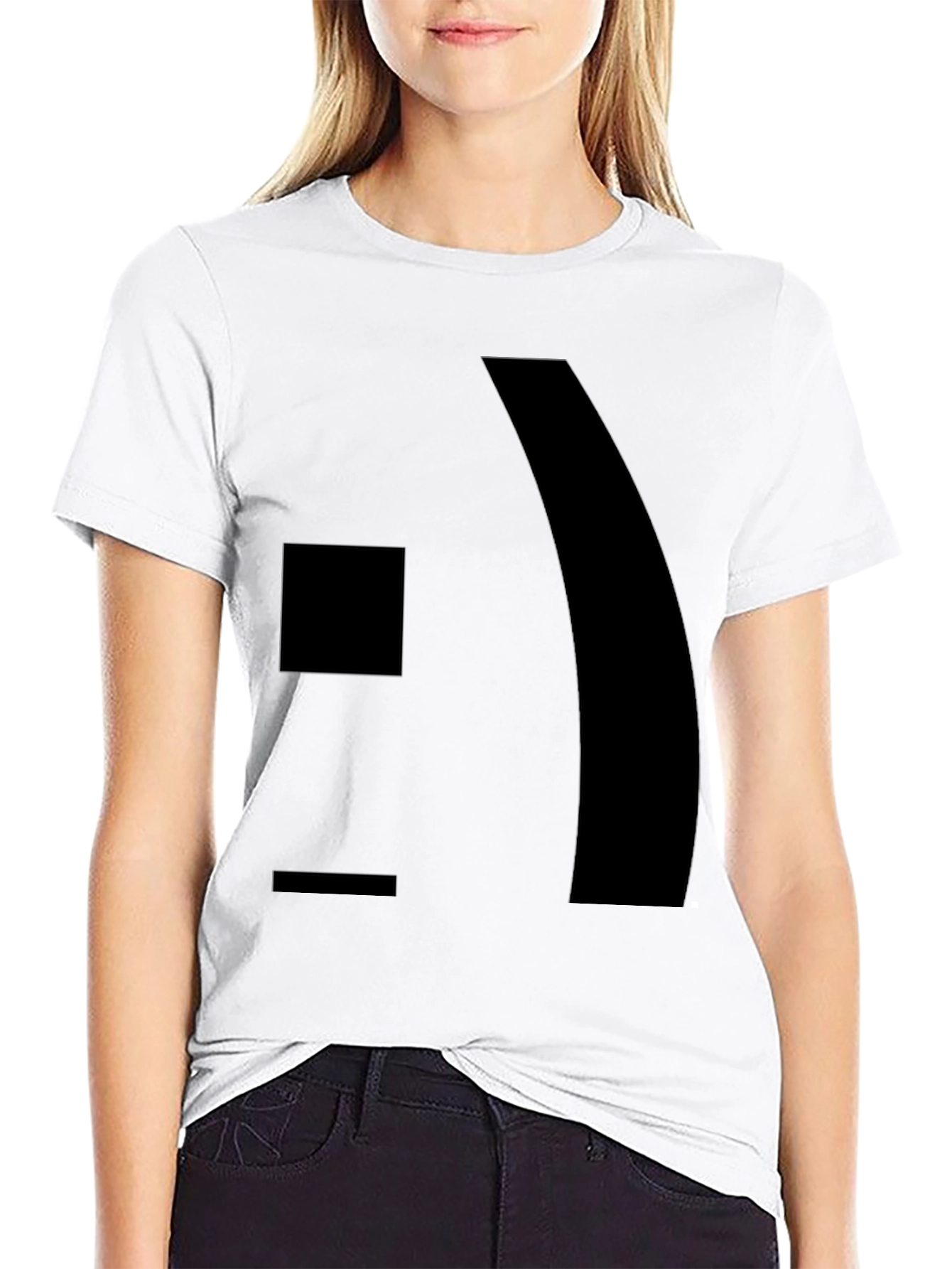 Modern Graphic Black T-Shirt