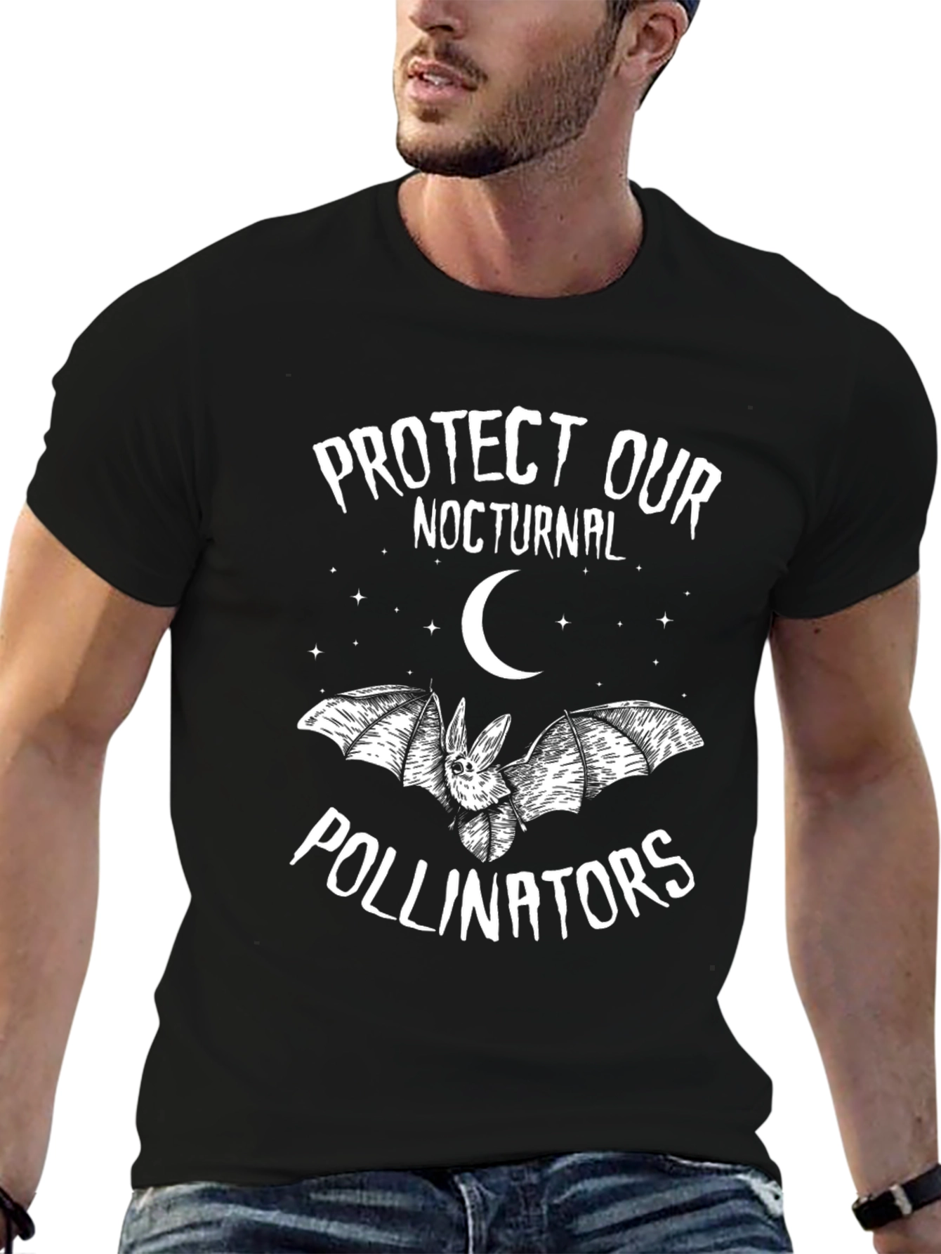 Protect Nocturnal Pollinators Bat Graphic Tee
