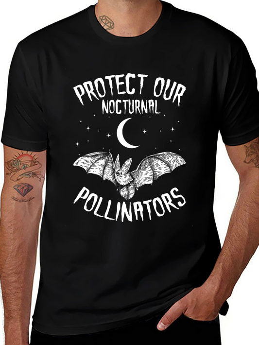 Protect Nocturnal Pollinators Bat Graphic Tee
