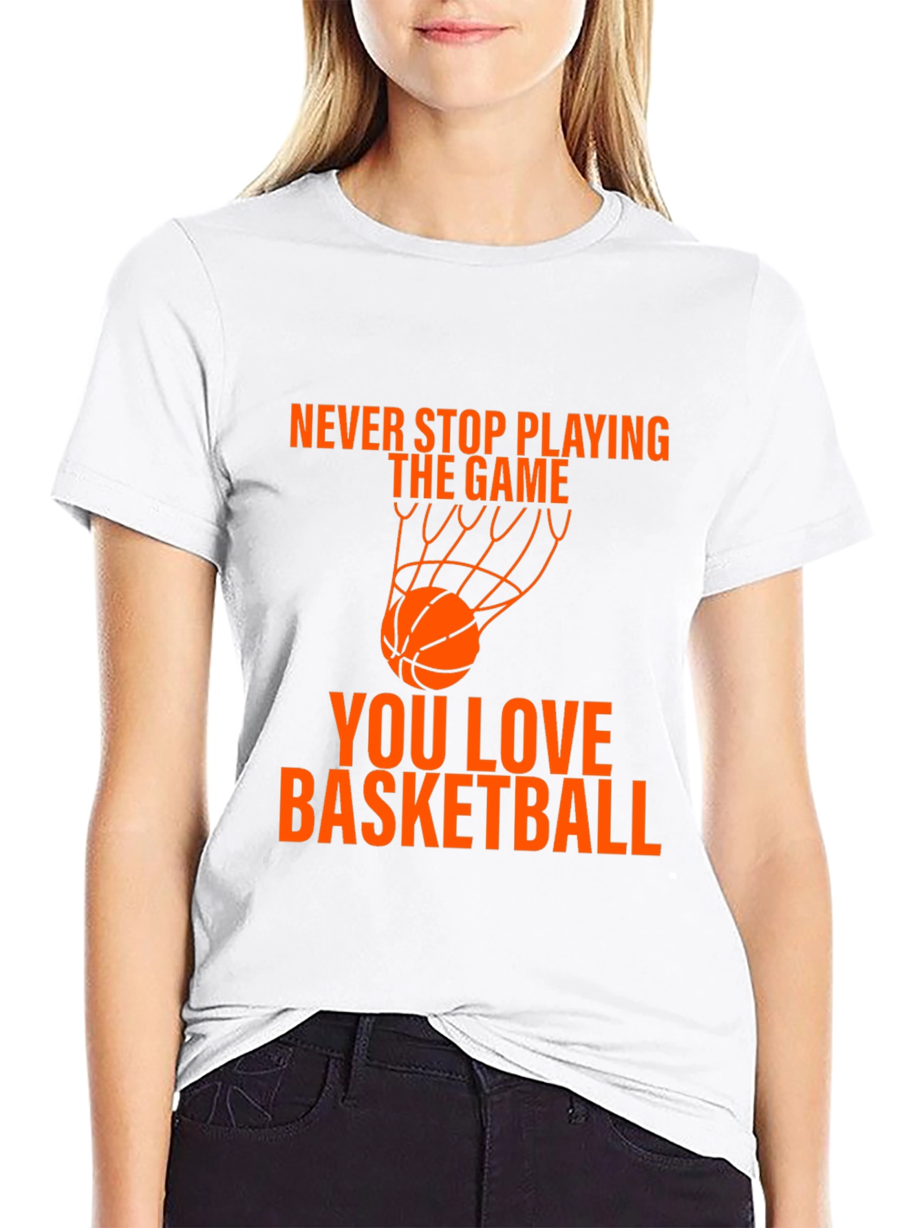 Basketball T-Shirt - Never Stop Playing