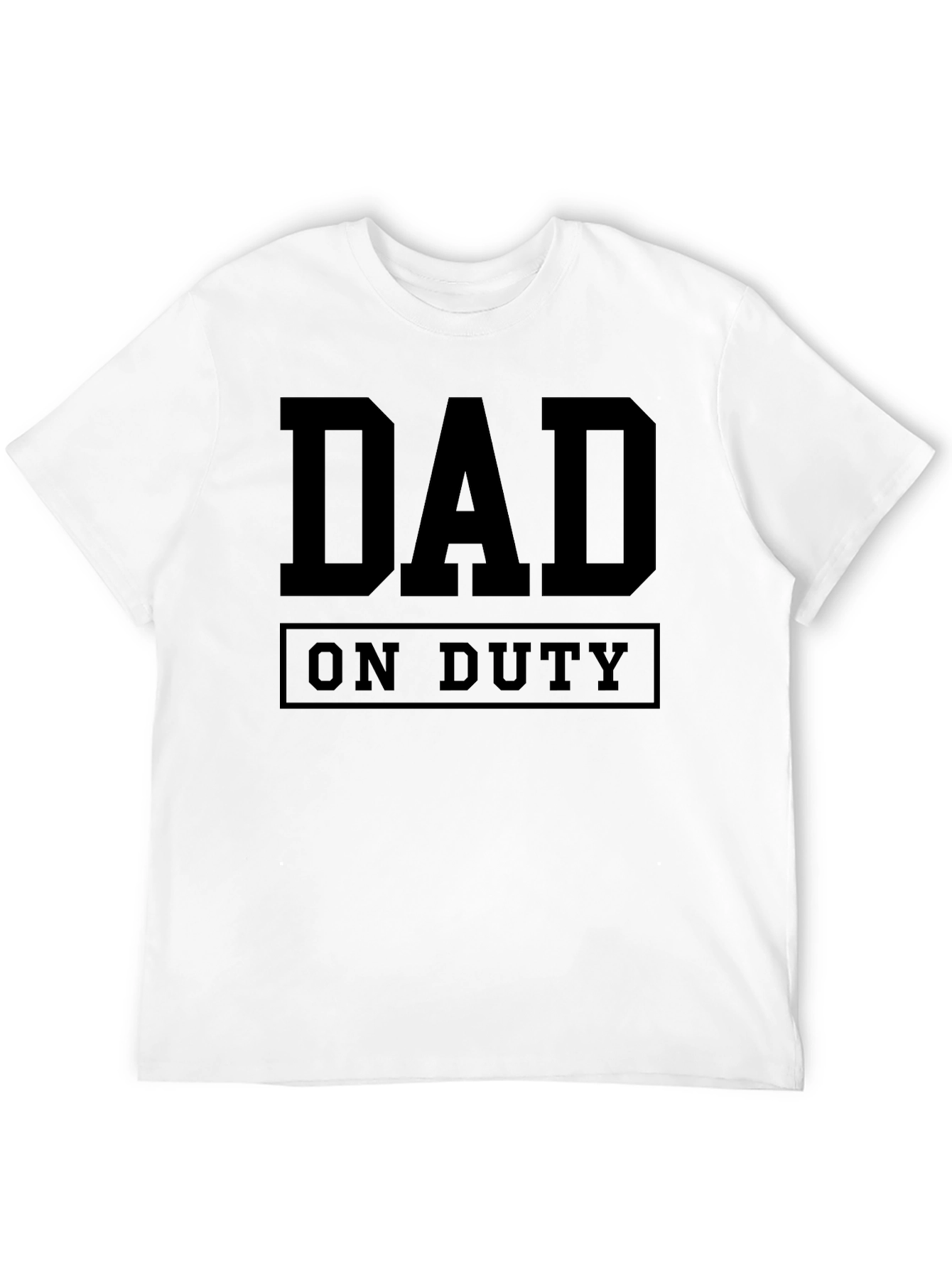 Dad On Duty Graphic Tee - Black