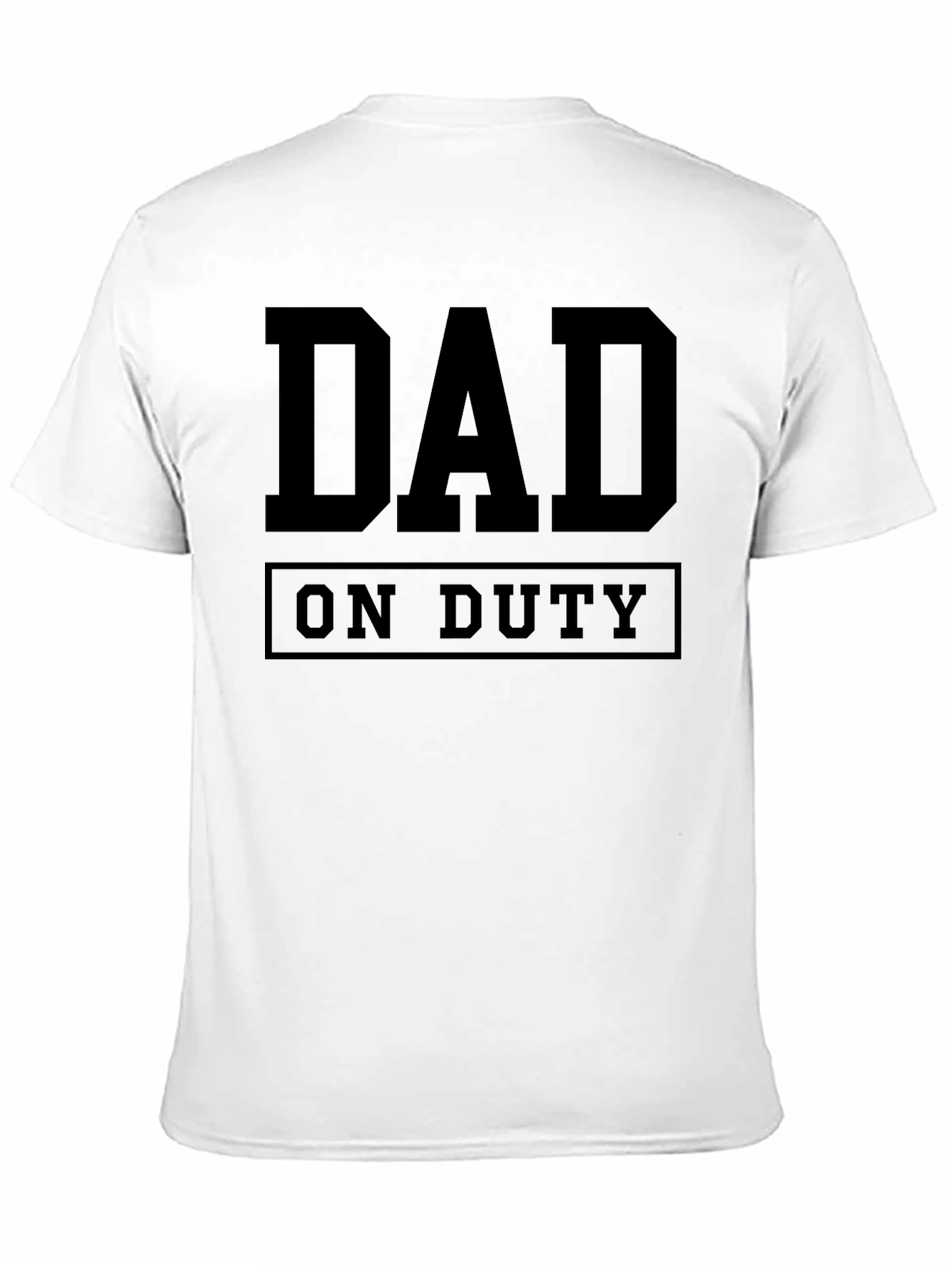 Dad On Duty Graphic Tee - Black