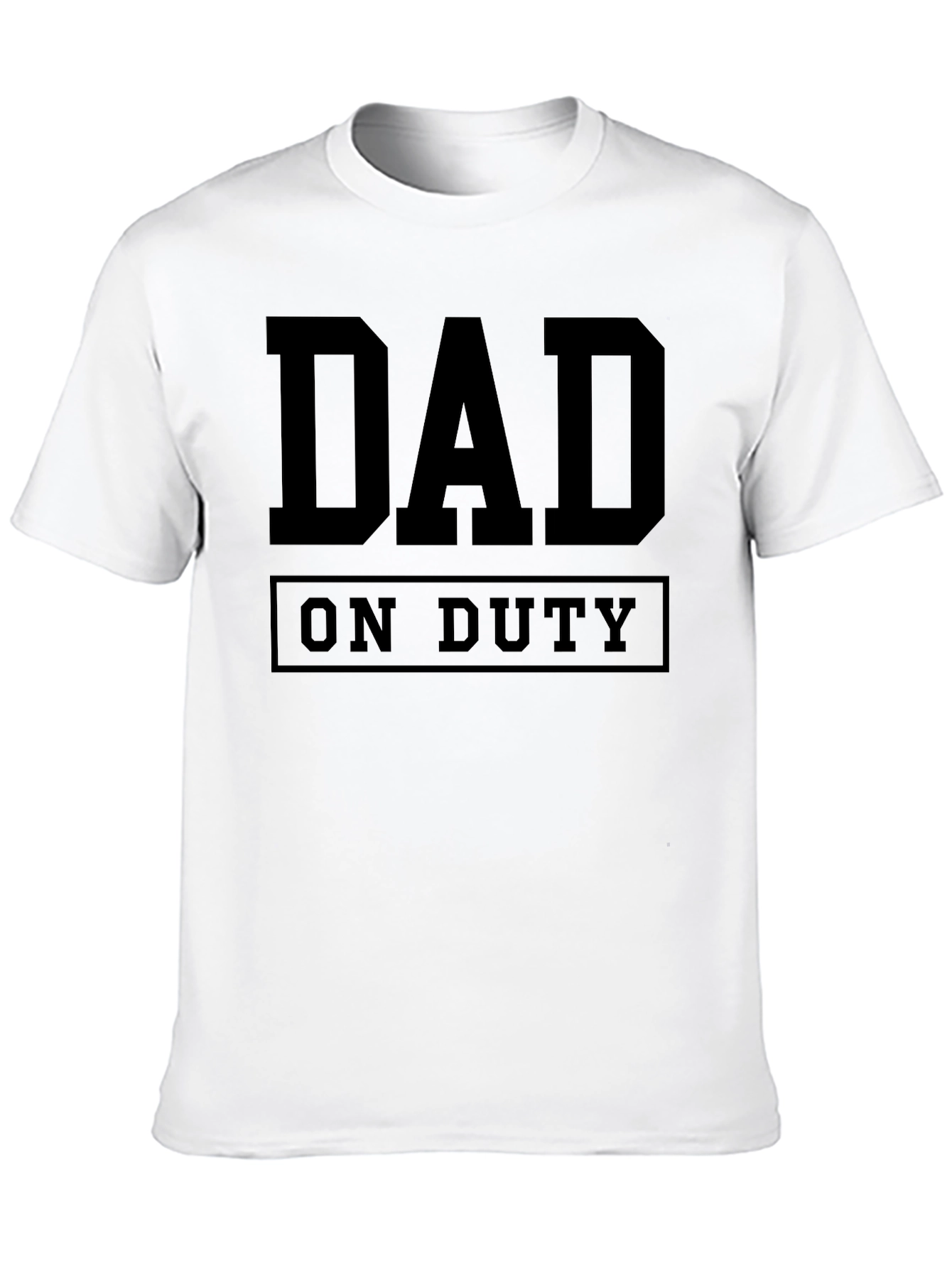 Dad On Duty Graphic Tee - Black