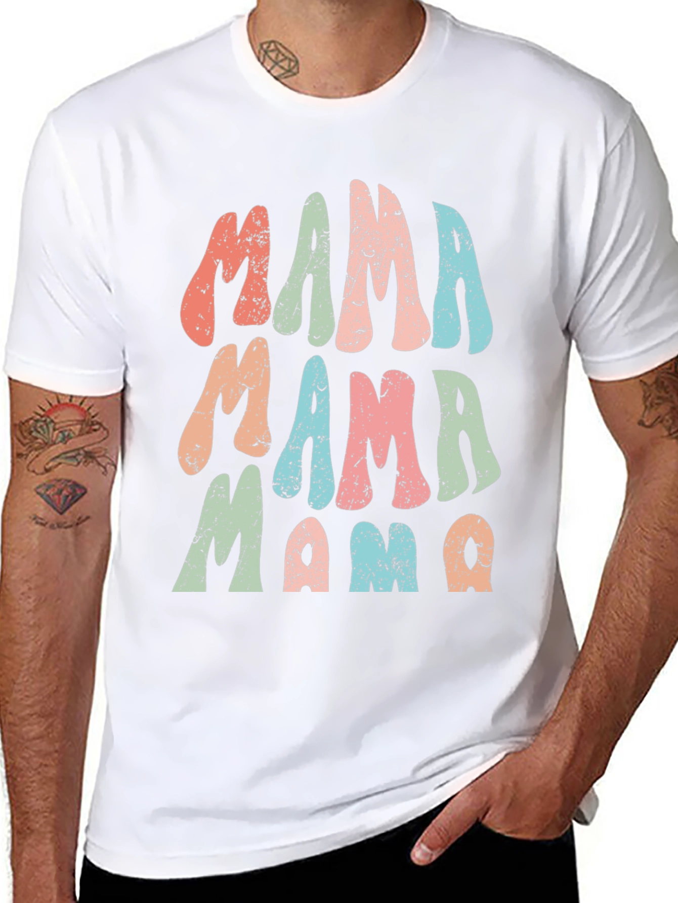 Retro Mama T-Shirt - Black